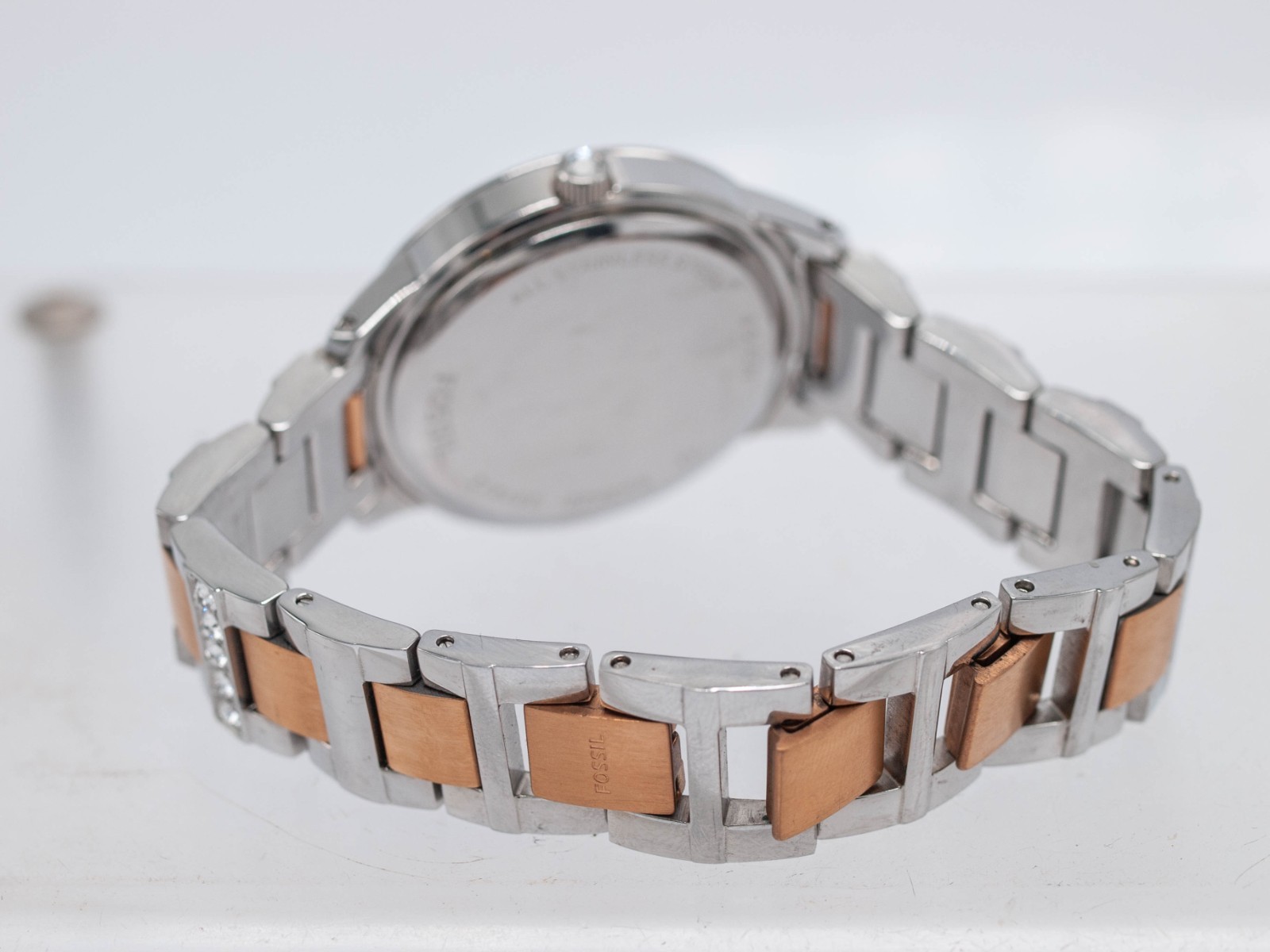 Fossil Jesse ES3622 Women’s 34mm Quartz Rhinestone Bracelet Watch