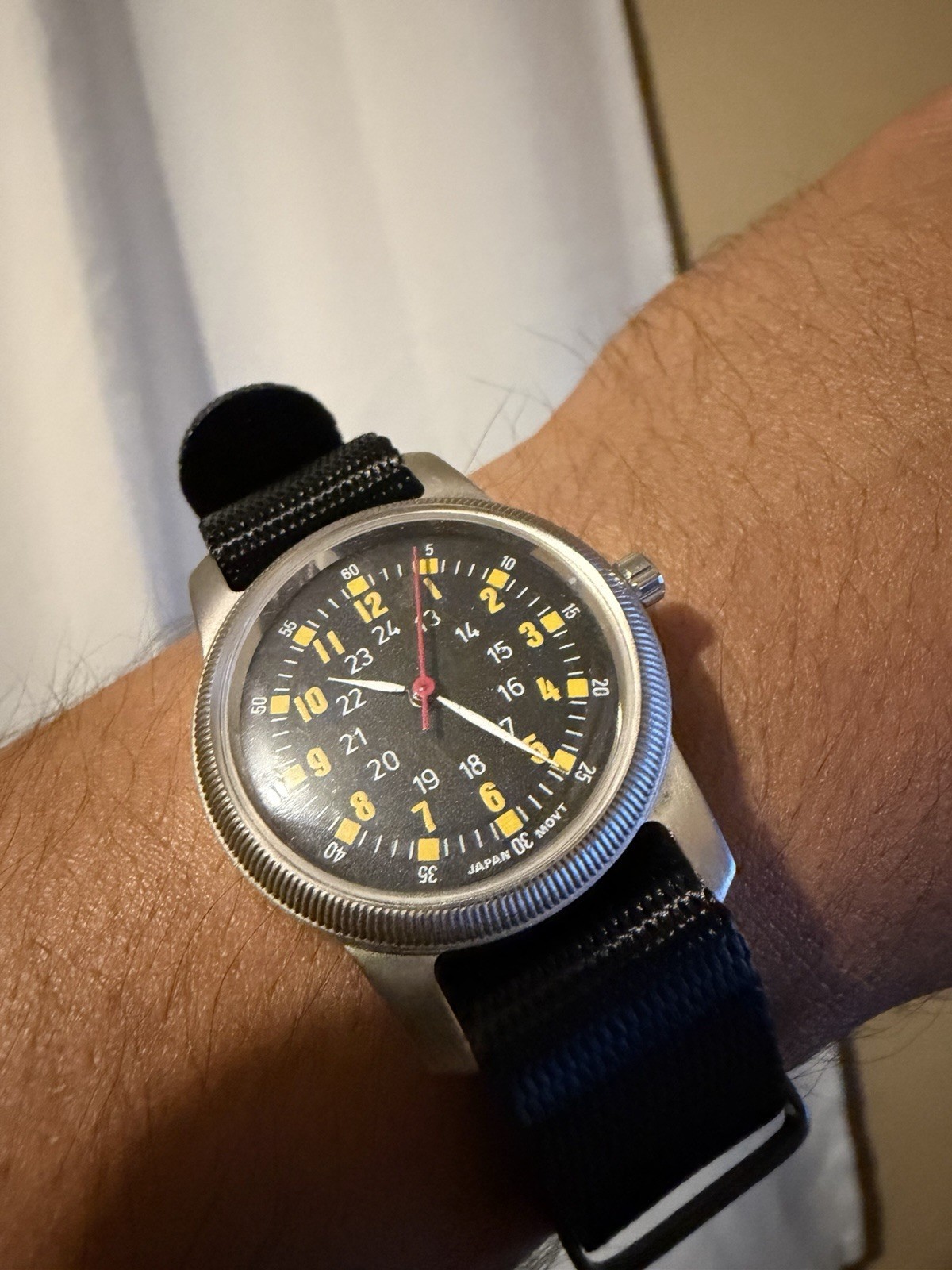 Vintage Type A-D Mil Spec W-6433 Men’s Quartz 31.5mm Military Field Watch