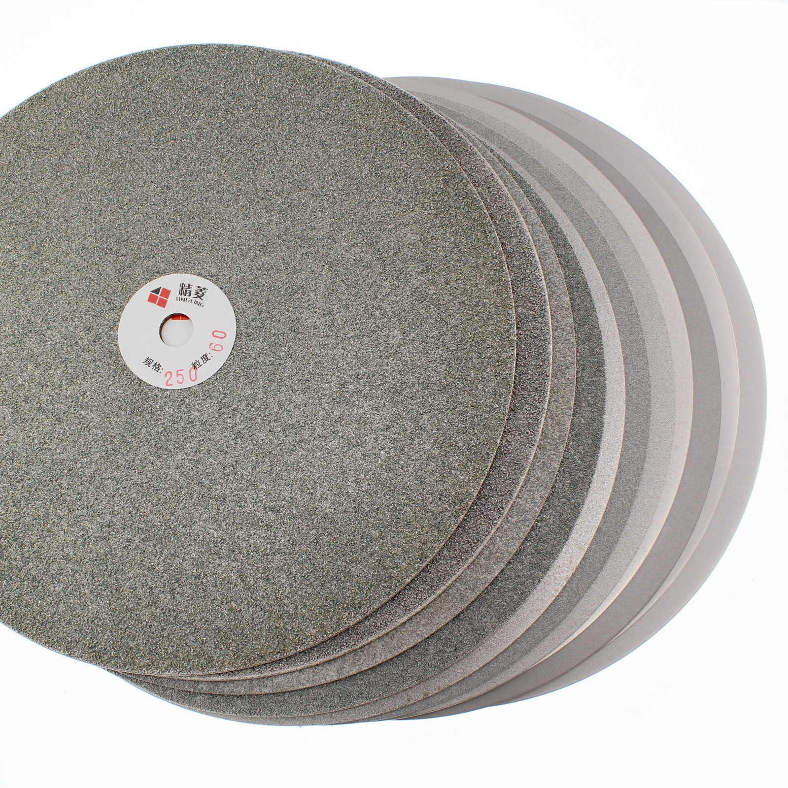 10″ inch Diamond Grinding Disc Wheels Coated Flat Lap Disk Grit 60-1000 Lapidary