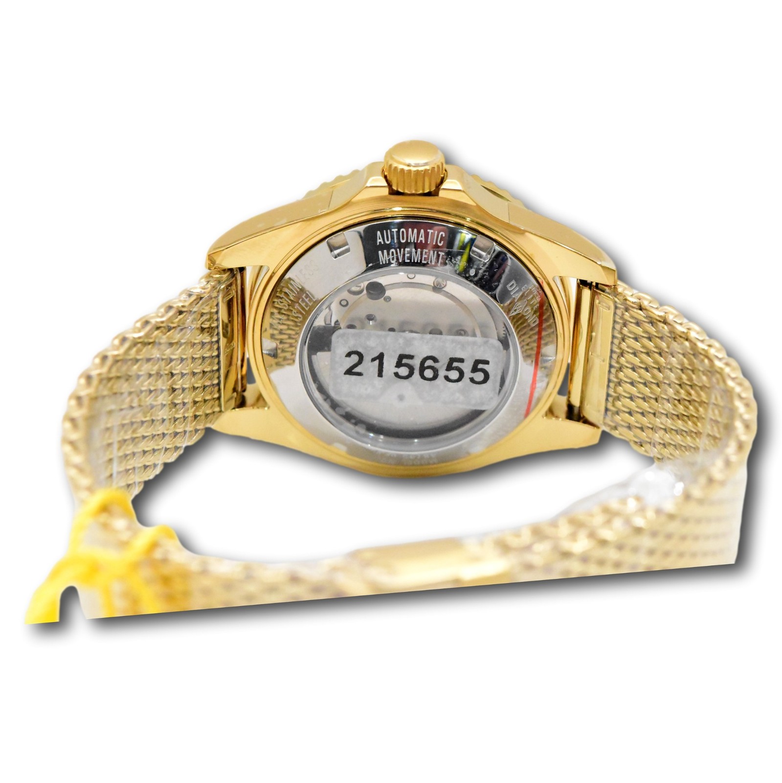 Invicta Elite Automatic 0.59ct Diamond Bezel 40mm Gold Men’s Watch 48745