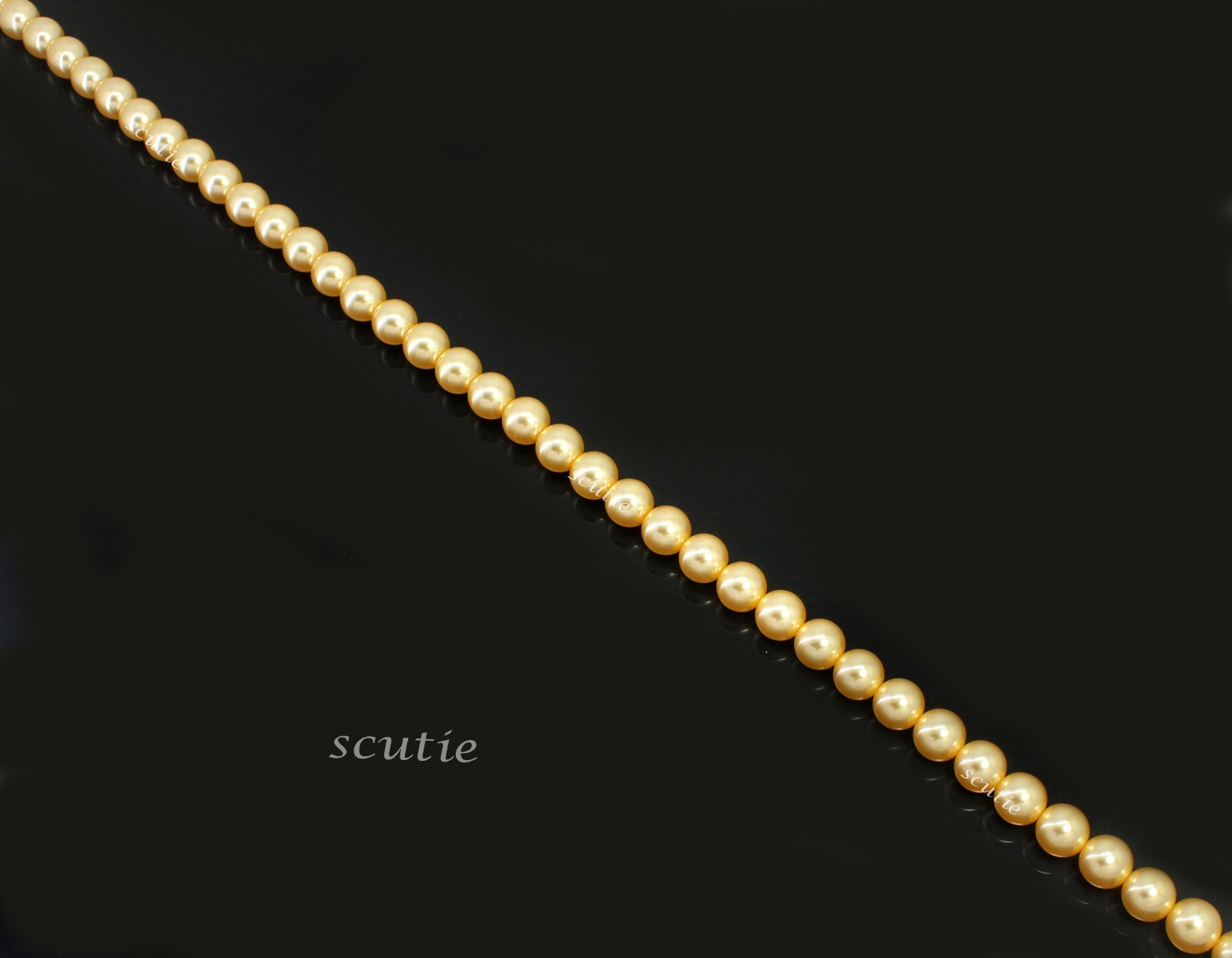 Natural South Sea Pearl “Philippines” 12.00 MM Round Shape Pure Gold Strand 15″
