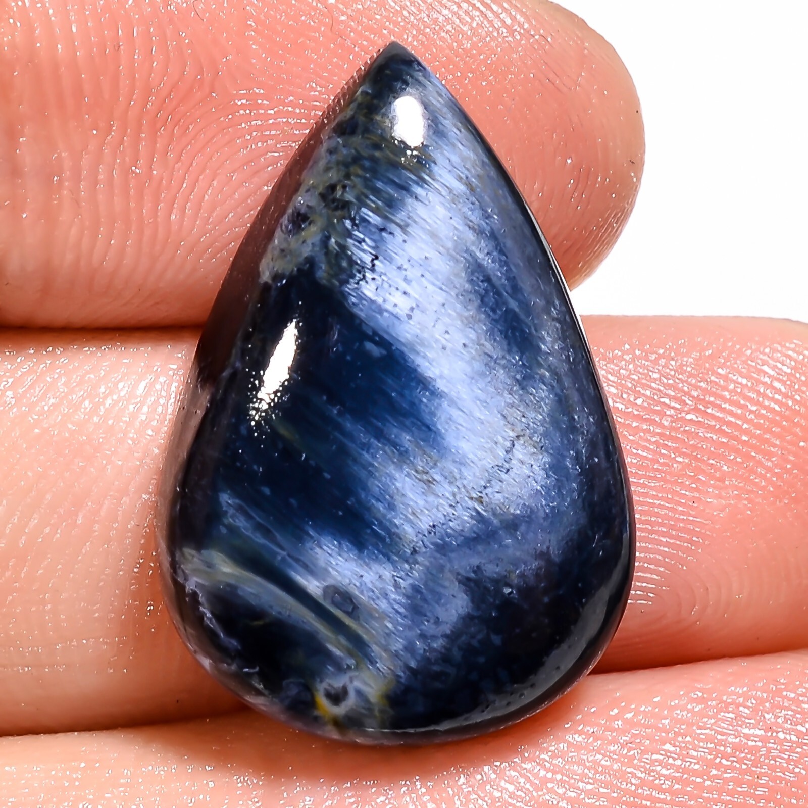 Grey PIETERSITE 16.05CTS 17X24X6mm A+ Natural Pear Cabochon Loose Gemstone BC-63
