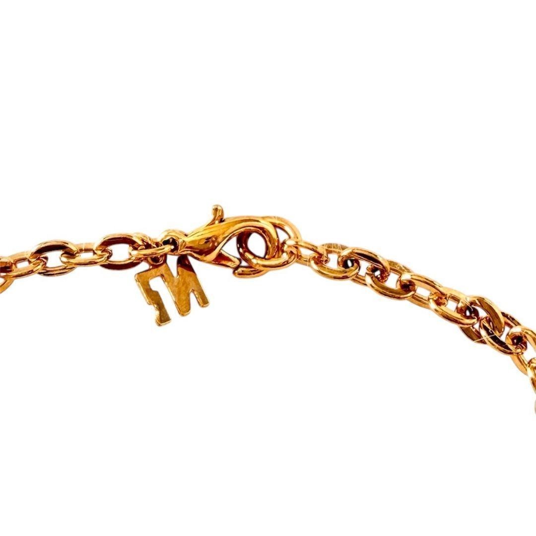 NINA RICCI Gold Tone Bracelet Dainty Chain Charm Minimalist Women Gift