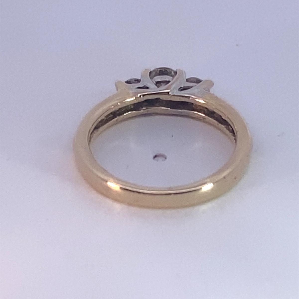 10K Yellow Gold Round Brilliant Diamond Anniversary Ring .90 CTW sz (MI1056538)