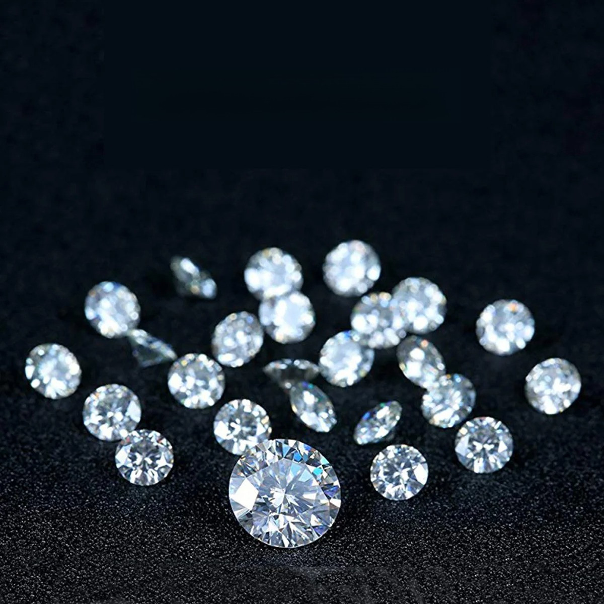 Small Sizes Loose Moissanite 0.8-1.9mm D Color VVS1 for Jewelry Making Wholesale