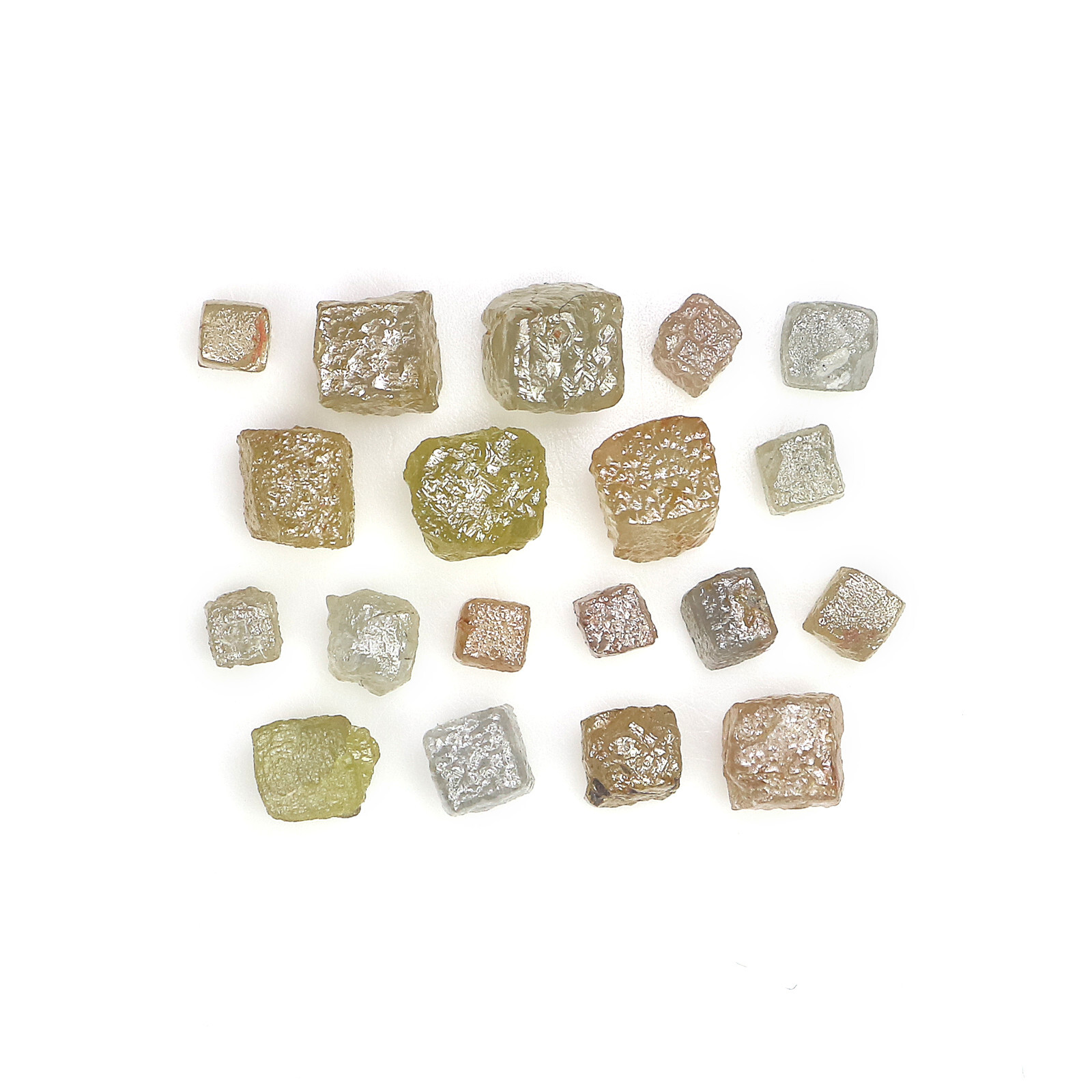 Natural Rough Cube Diamond 2.00to4.00 MM 1 Ct Scoop Mix Color Rough Diamond Q75