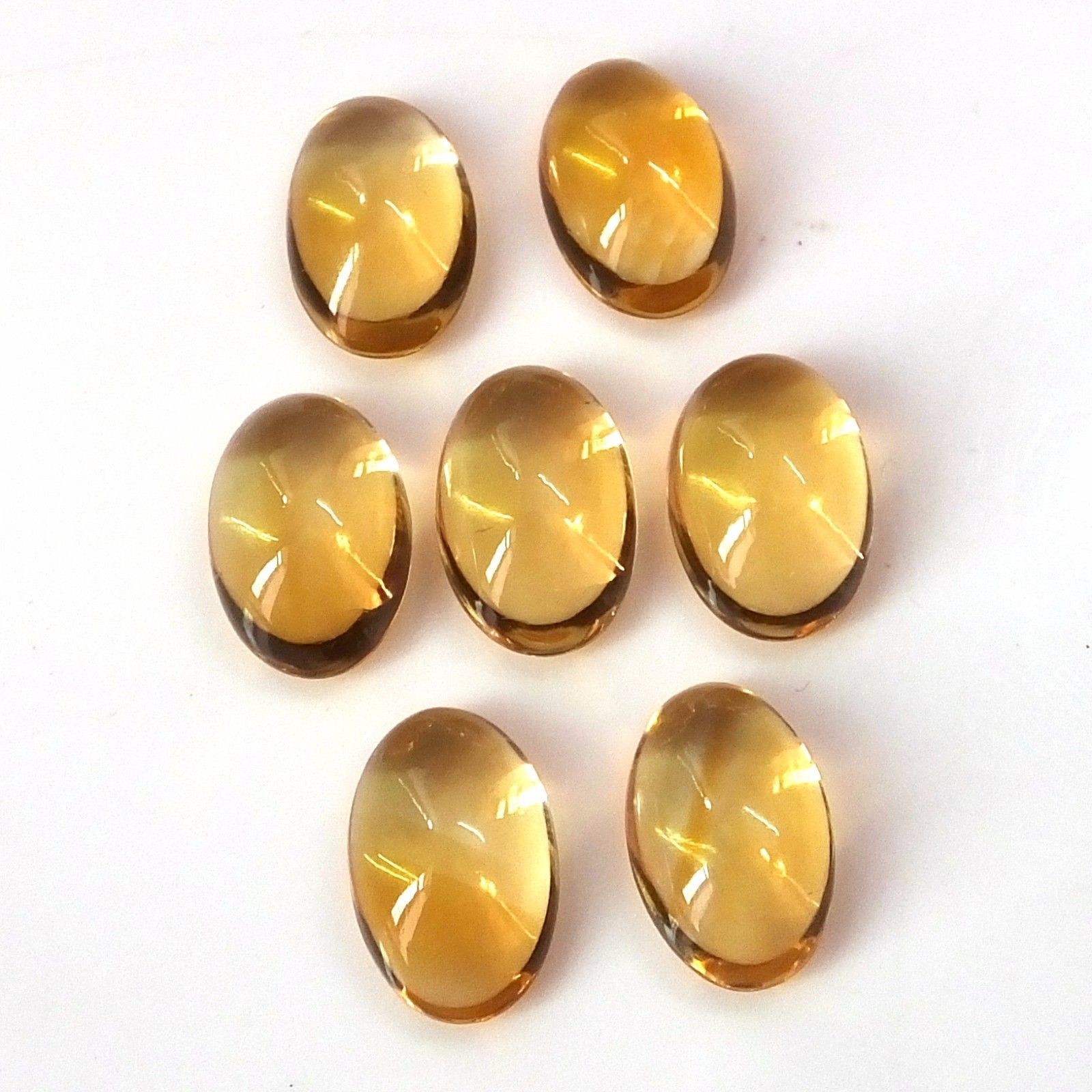 5x7mm Citrine Oval Cabochon Natural Loose Gemstone