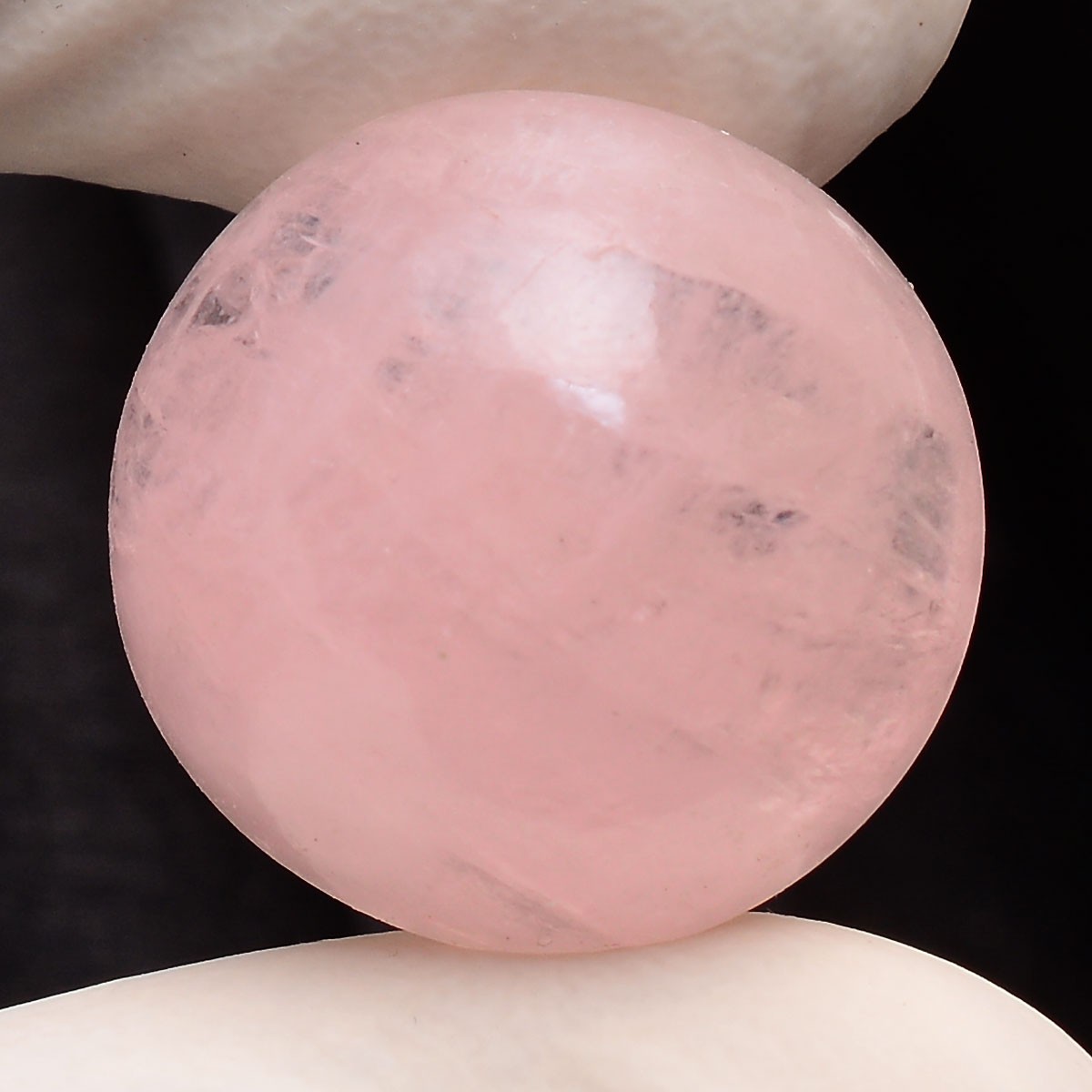 Tranquil Beauty~ 28.00 Cts Natural Morganite 18mm Round Cabochon Loose Gemstone
