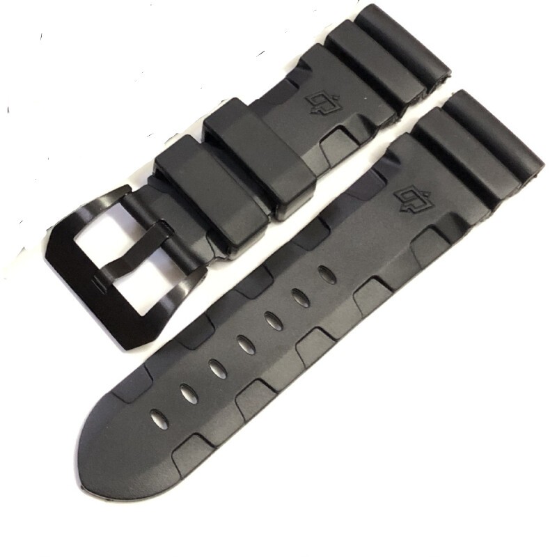 Suitable for Panerai Rubber Silicone Strap 24/26mm Men’s Needle Buckle-