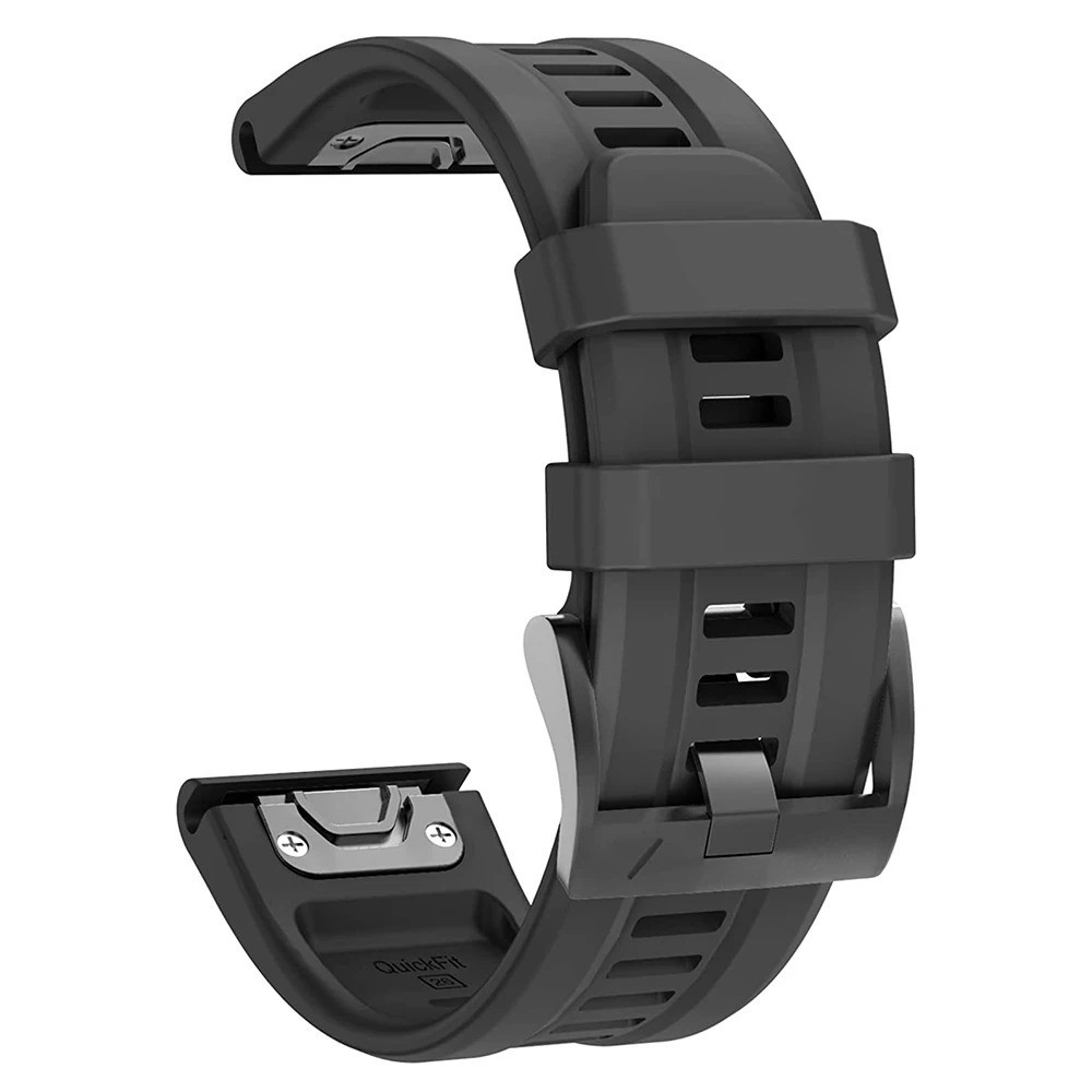 QuickFit 22mm 26mm Silicone Watch Band Quick Release Sport Strap Replacement