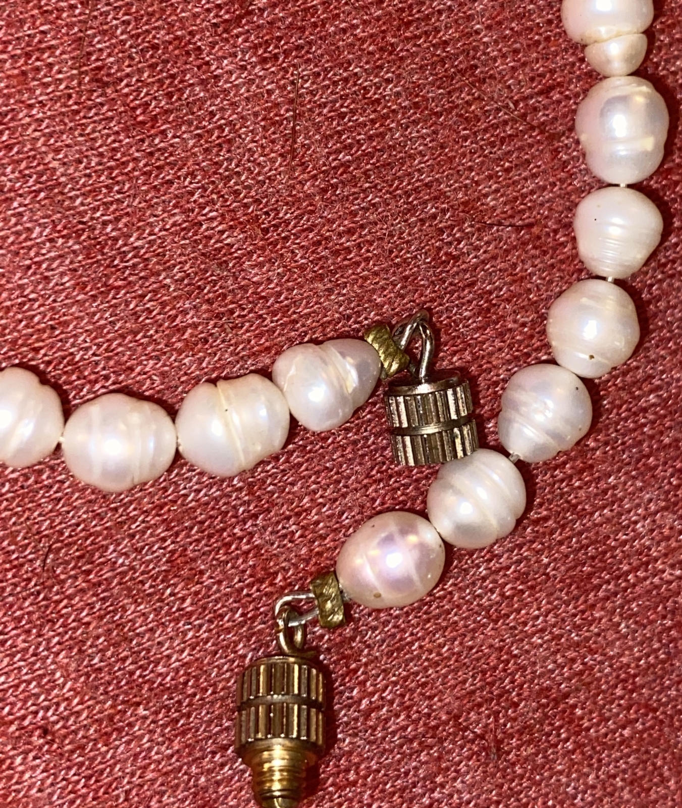 Real White pearl bracelet Approx 6in