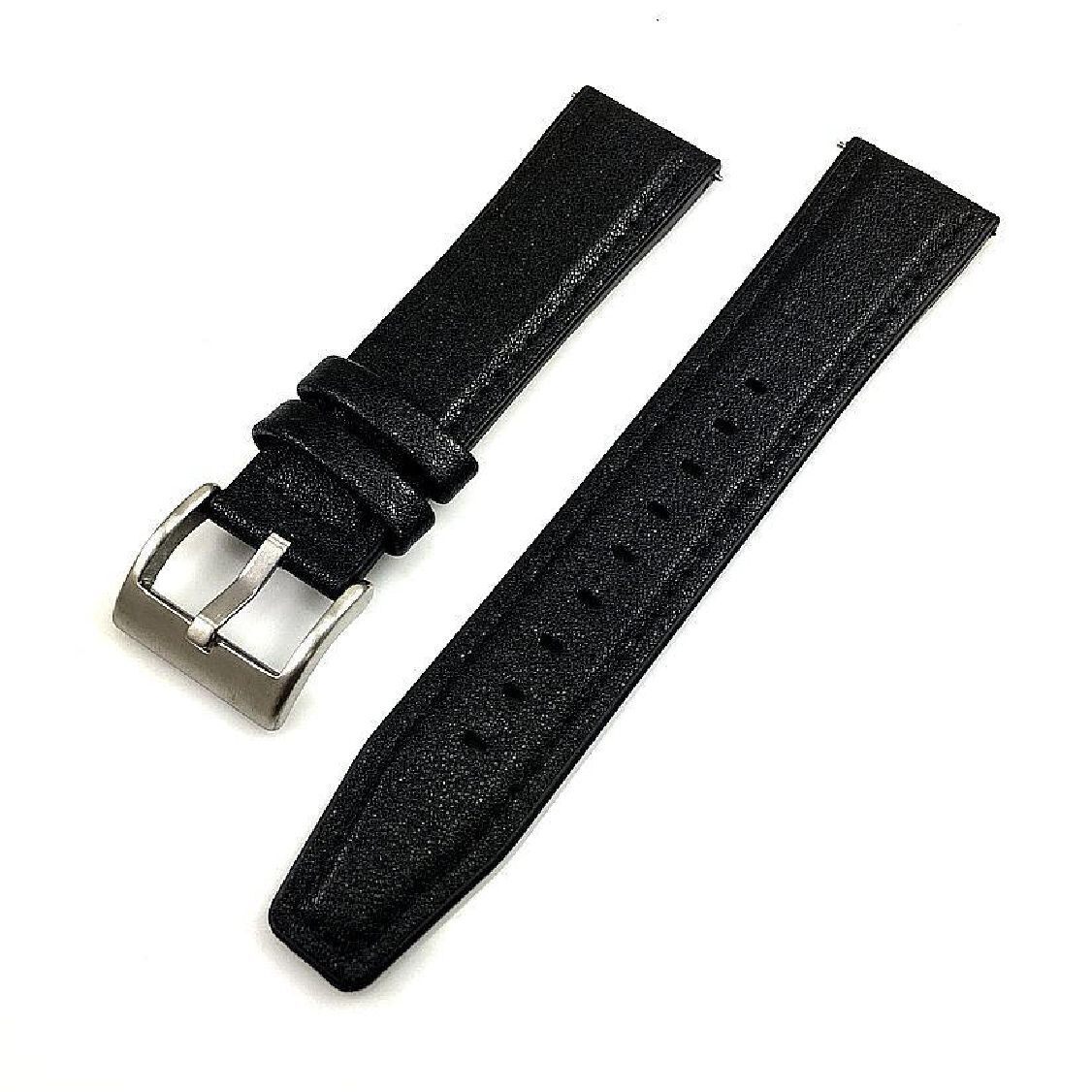 Steel & Leather Replacement Watch Band Fits Casio AMW-810 AMW810L-1AV