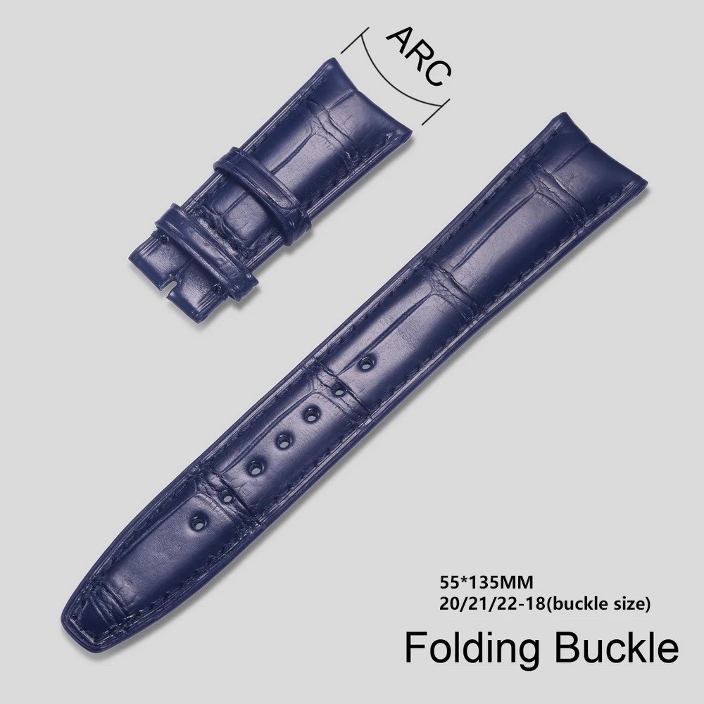 Handmade Alligator Crocodile Leather Strap for IWC Portugieser Pilot 20-22mm