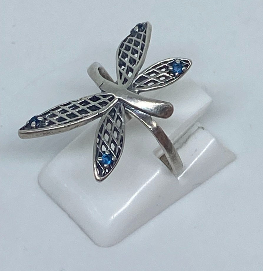 Vintage rings made of 925 silver, Size 6.5 . Weight 1.95 g. Jewelry from Ukrainе