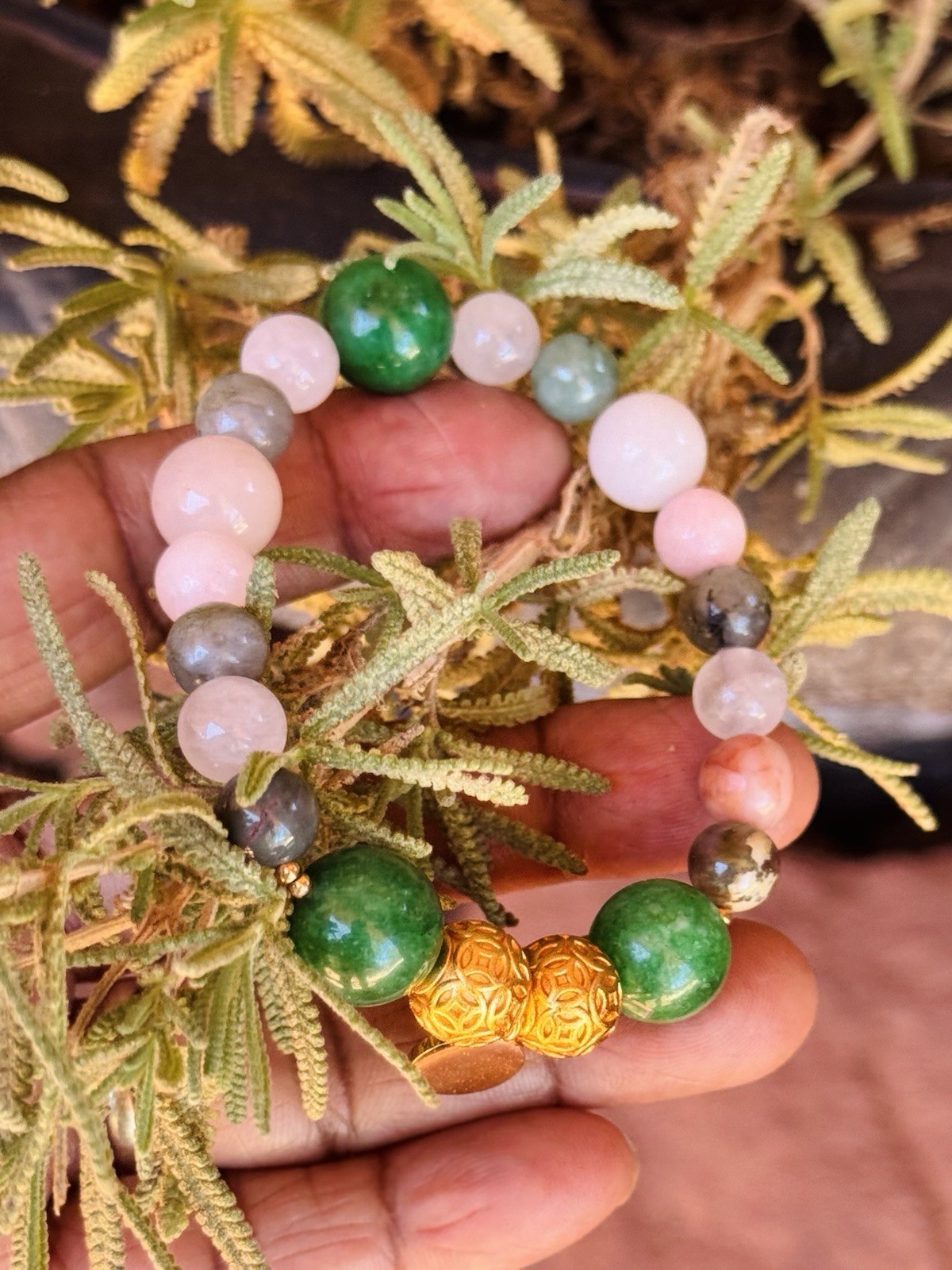 Sacred Renewal One-of-a-Kind Healing Adornment |Crystal Bracelet