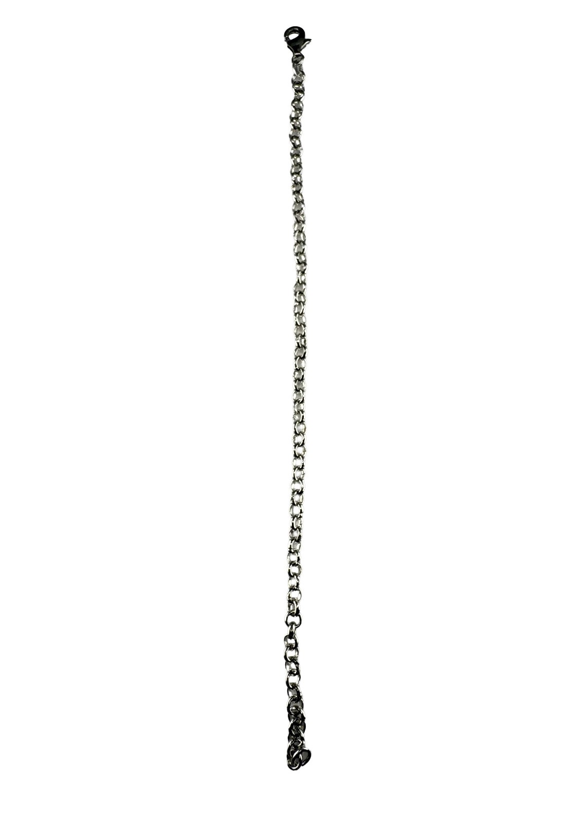 925 Sterling Silver Rolo Chain Bracelet 4mm Round Link Belcher 190mm 5.83g