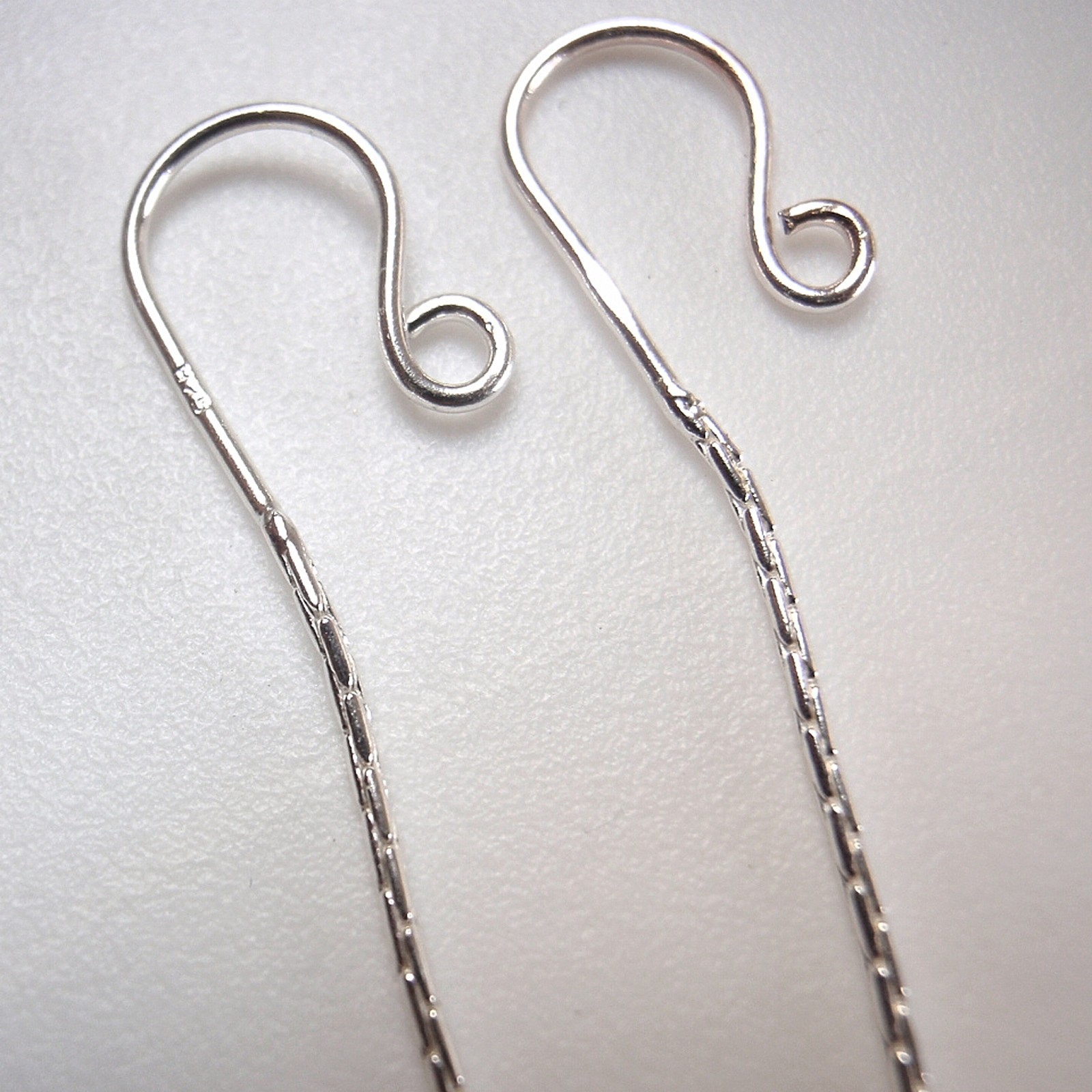 Minimalist 925 Silver Threader Earrings with Long Chain and Nice Dangle Action