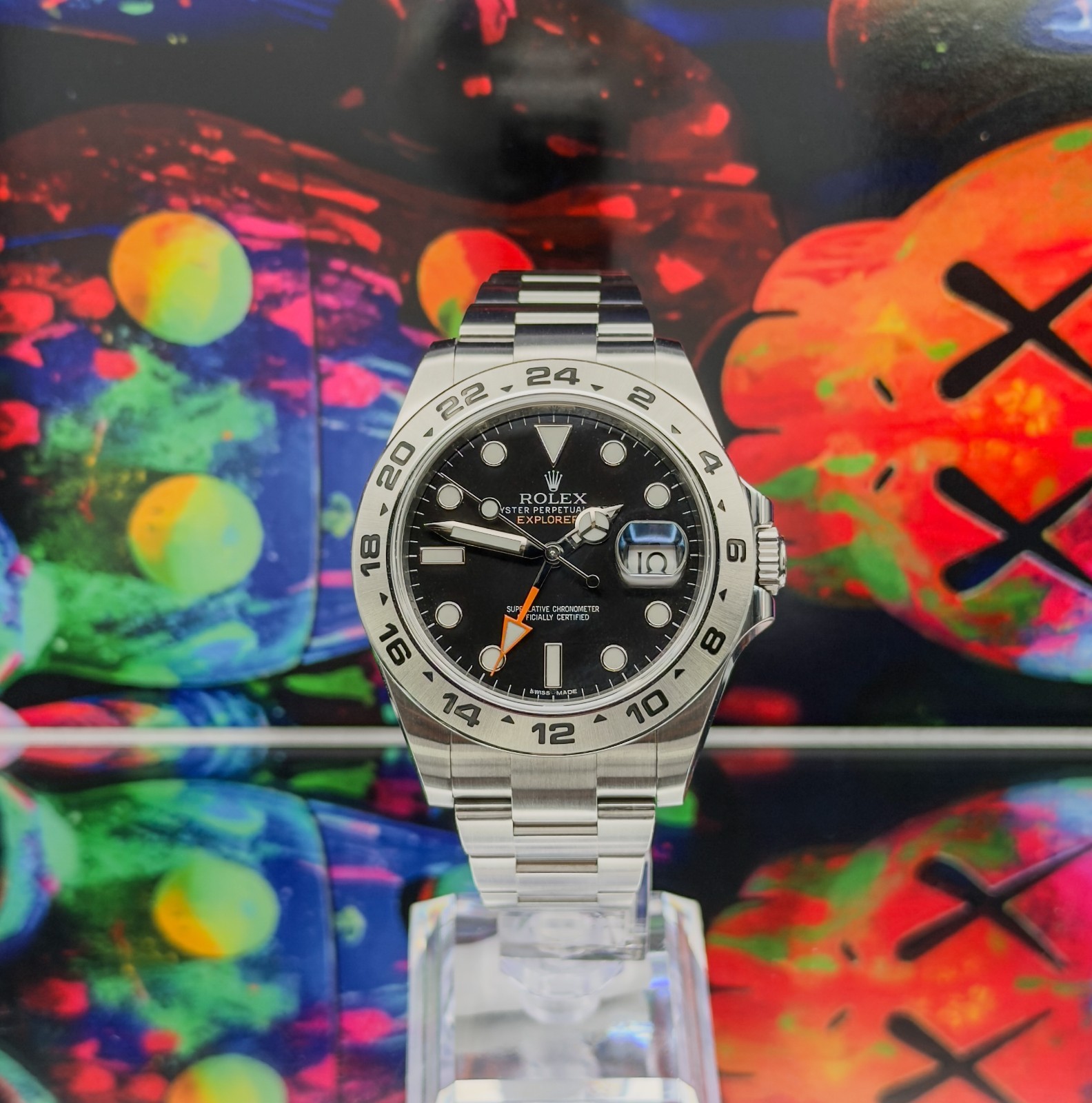 ROLEX EXPLORER II 42mm “BLACK DIAL” ref.216570 (2015) FULL SET