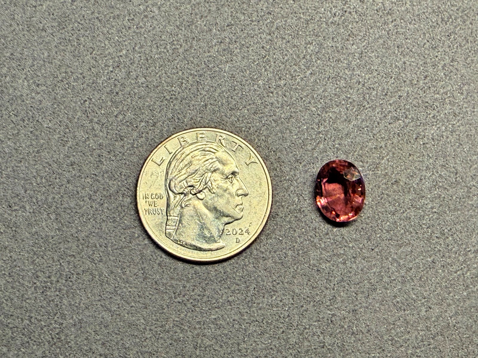 💎 4.15ct 10.9mm x 8.8mm Oval Cut Natural Pink Tourmaline – Loose Gemstone