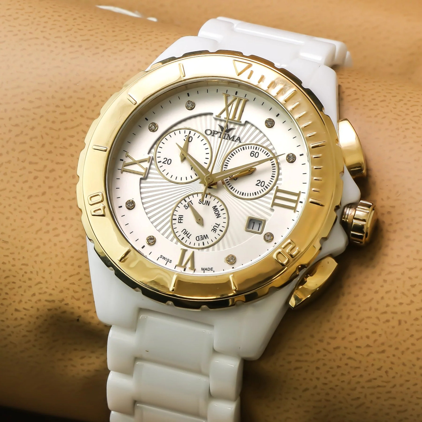Optima – Swiss Chronograph – OSC318-WG-1 Swiss Chronograph 43 mm OSC318 50 m (5