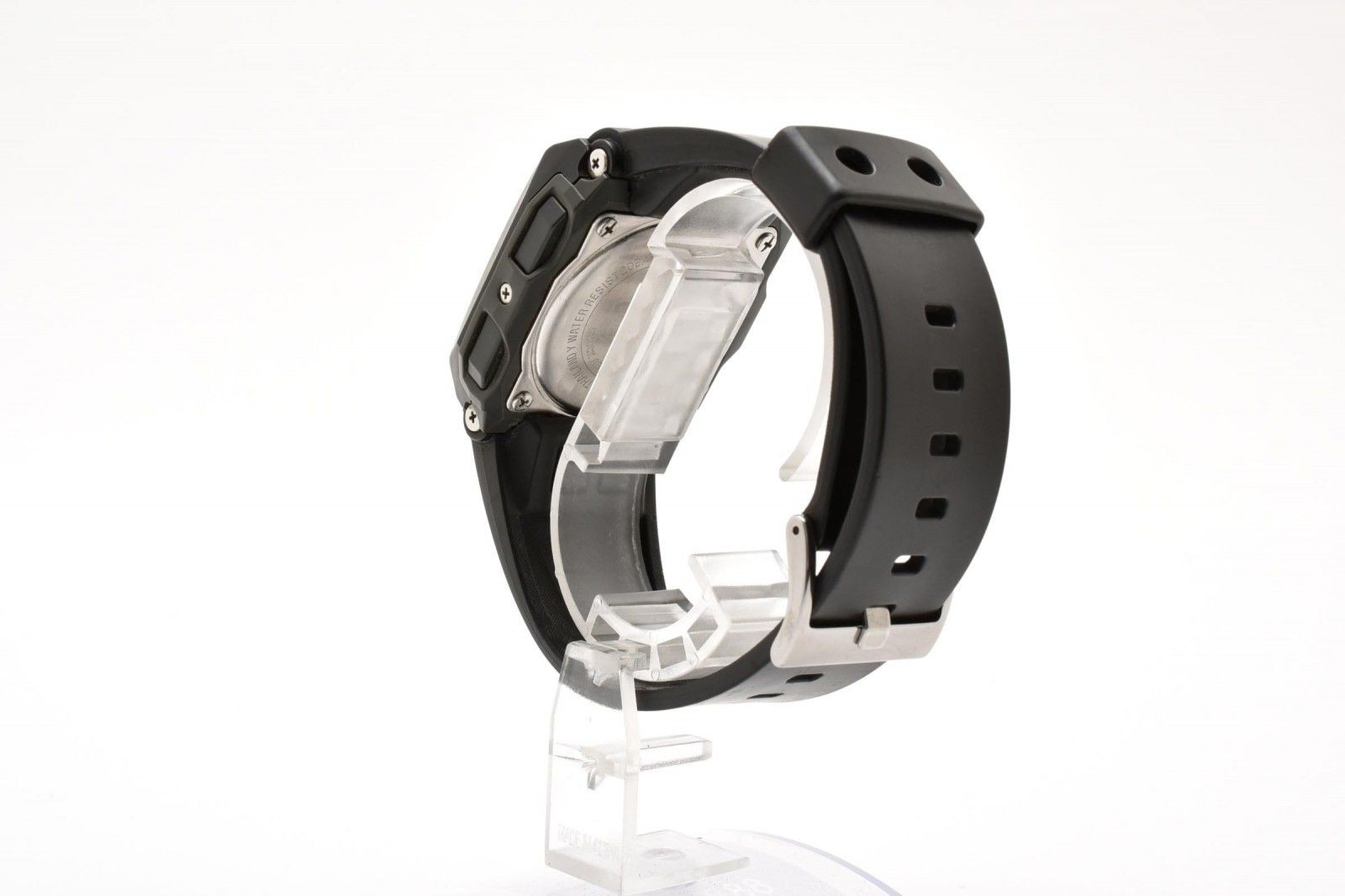 Casio G SHOCK G 8100 Quartz Digital Watch Black LCD Stainless Case Resin Belt Me