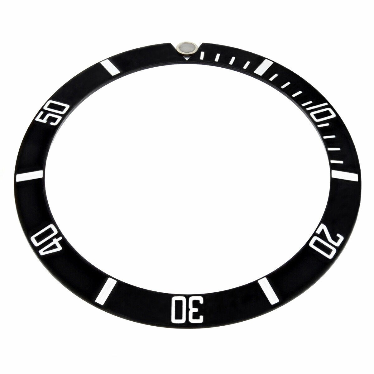 BEZEL INSERT ALUMINUM FOR ROLEX SUBMARINER BLACK 16610LV 16800 16808 TOP QUALITY