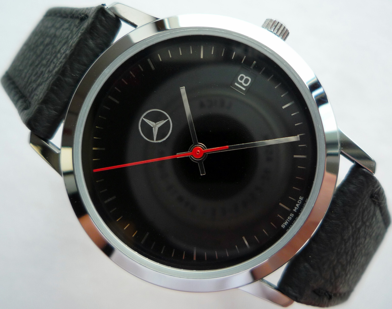 Mercedes Benz Vintage Classic Car Accessory Sport Basic Design Swiss Made Watch