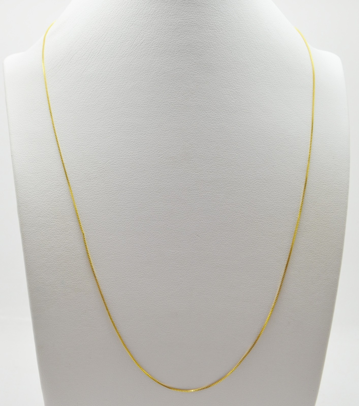 14K Yellow Gold Box Chain Necklace 18.0″ #GOLD-4125