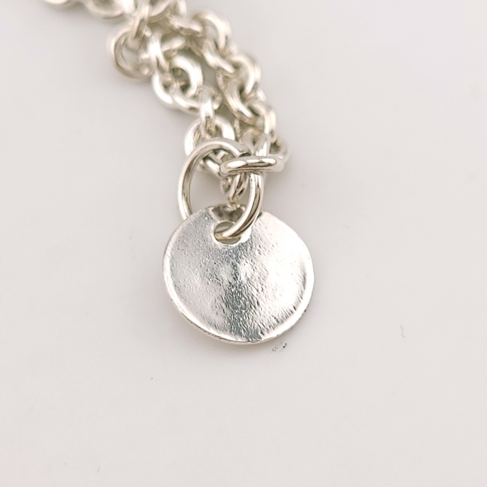 Susan Cummings SC Sterling Silver Strawberry Puffy Heart Chain Link 36″ Necklace