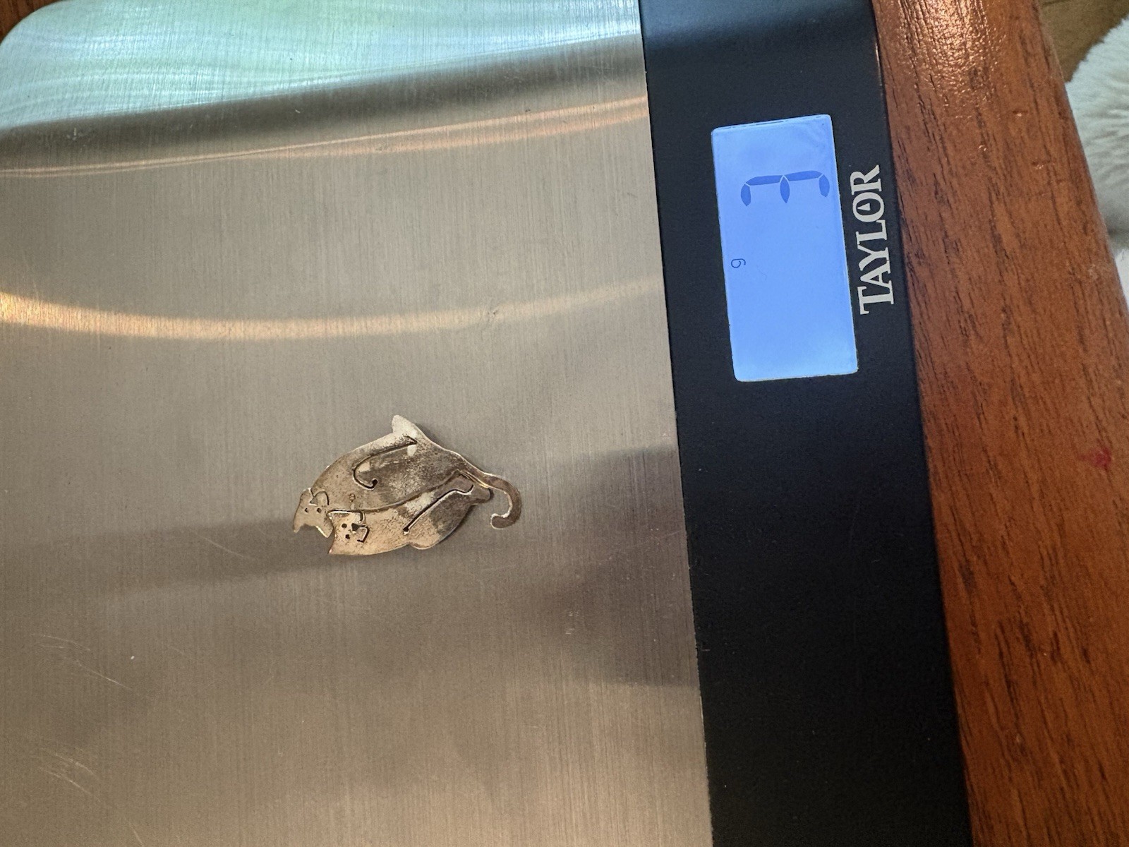 Far Fetched 925 Silver 2 Cats Brooch, 3 Grams
