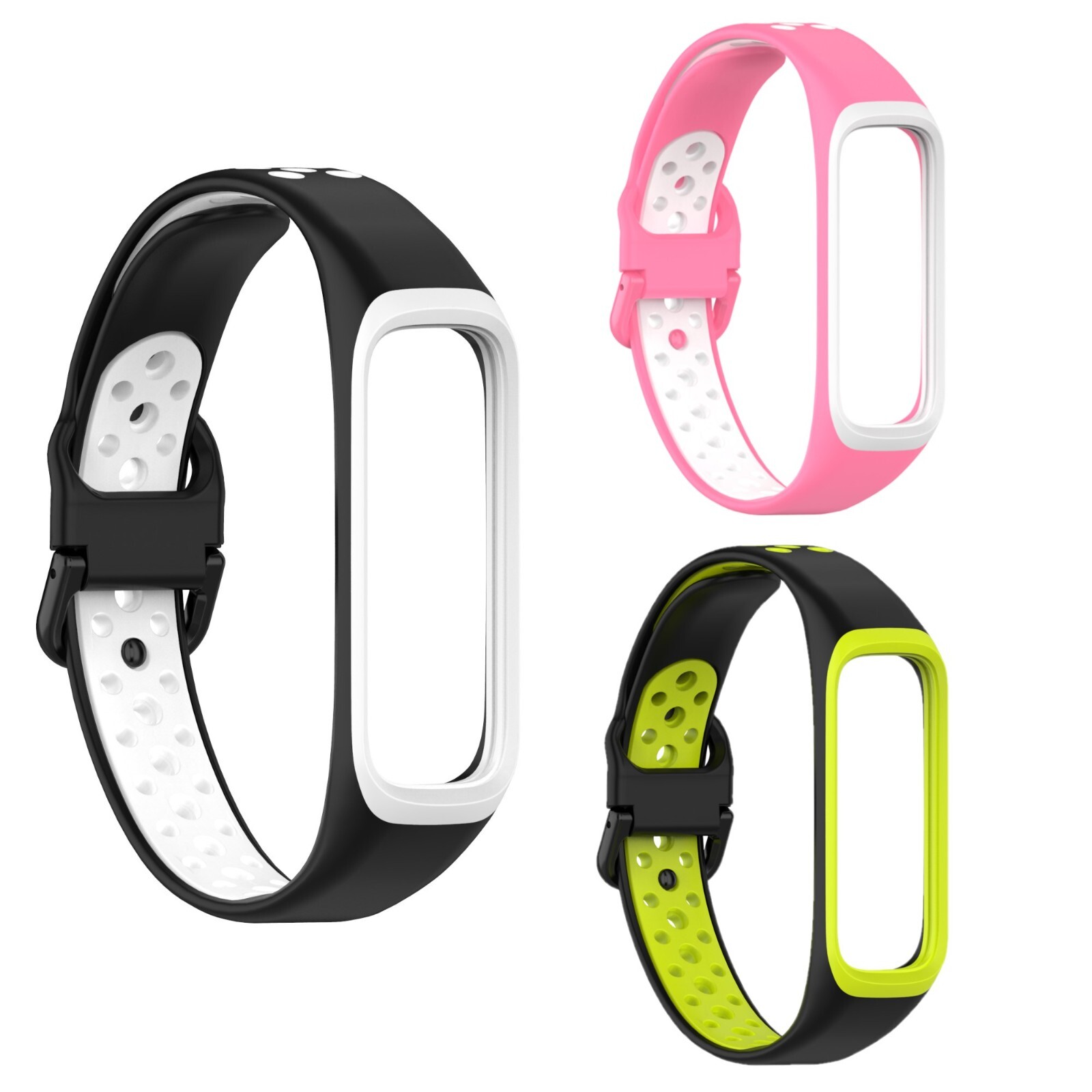 For Samsung Galaxy Fit 2 SM-R220 Wristband Silicone Sports Breathable Band Strap