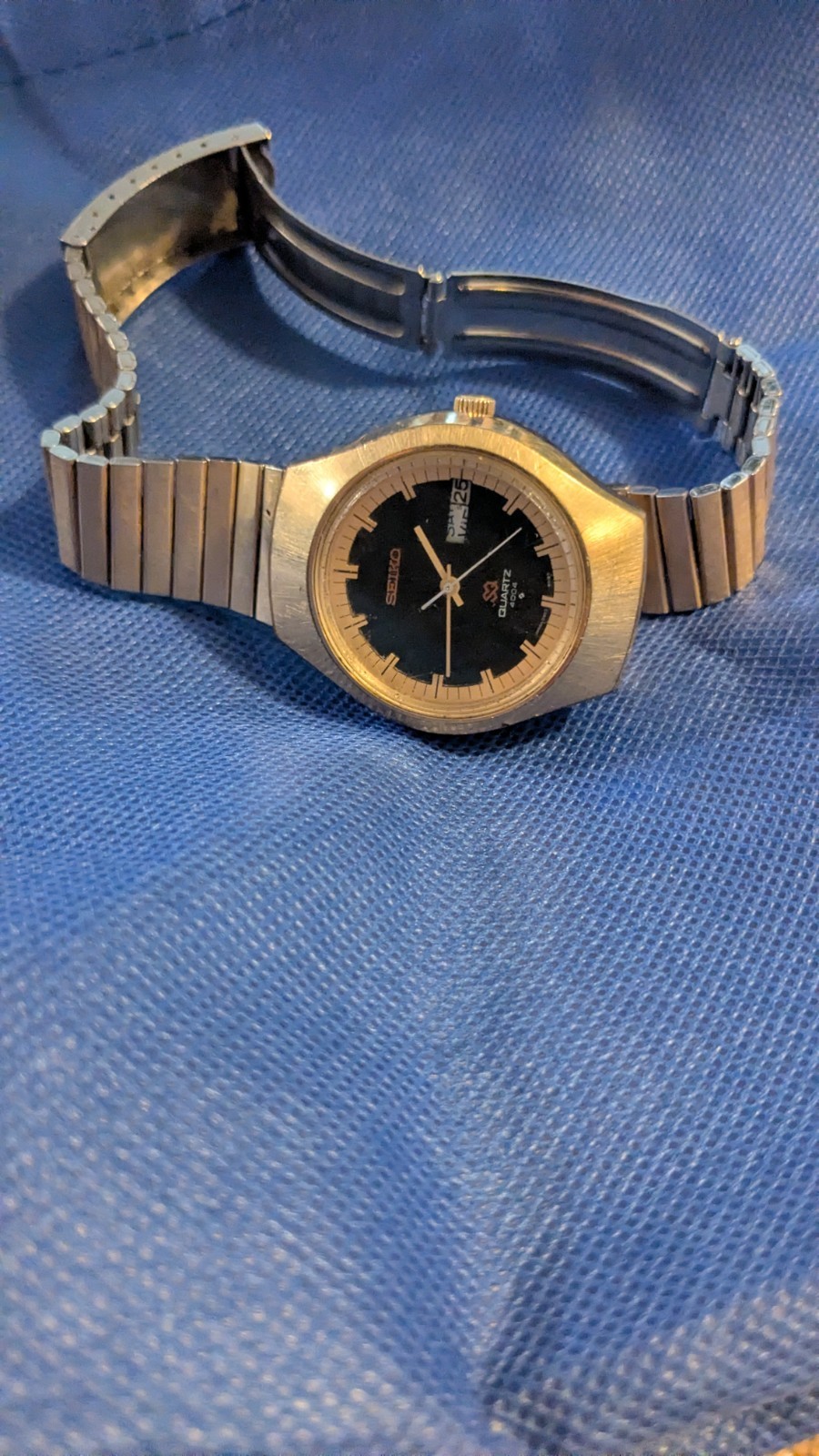 Vintage Seiko SQ100 1980’s Quartz Day Date Gold Plated Gents Watch