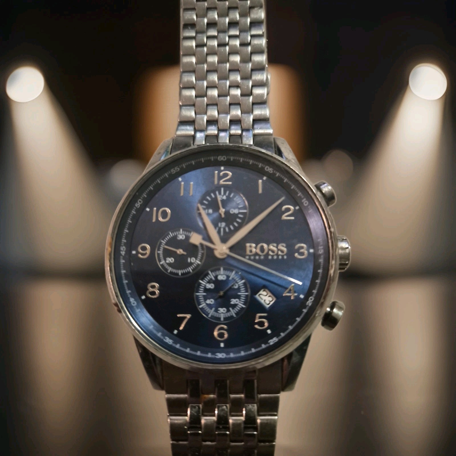 Hugo Boss Champion Chronograph Watch 1513818 – 100M Water Resistant
