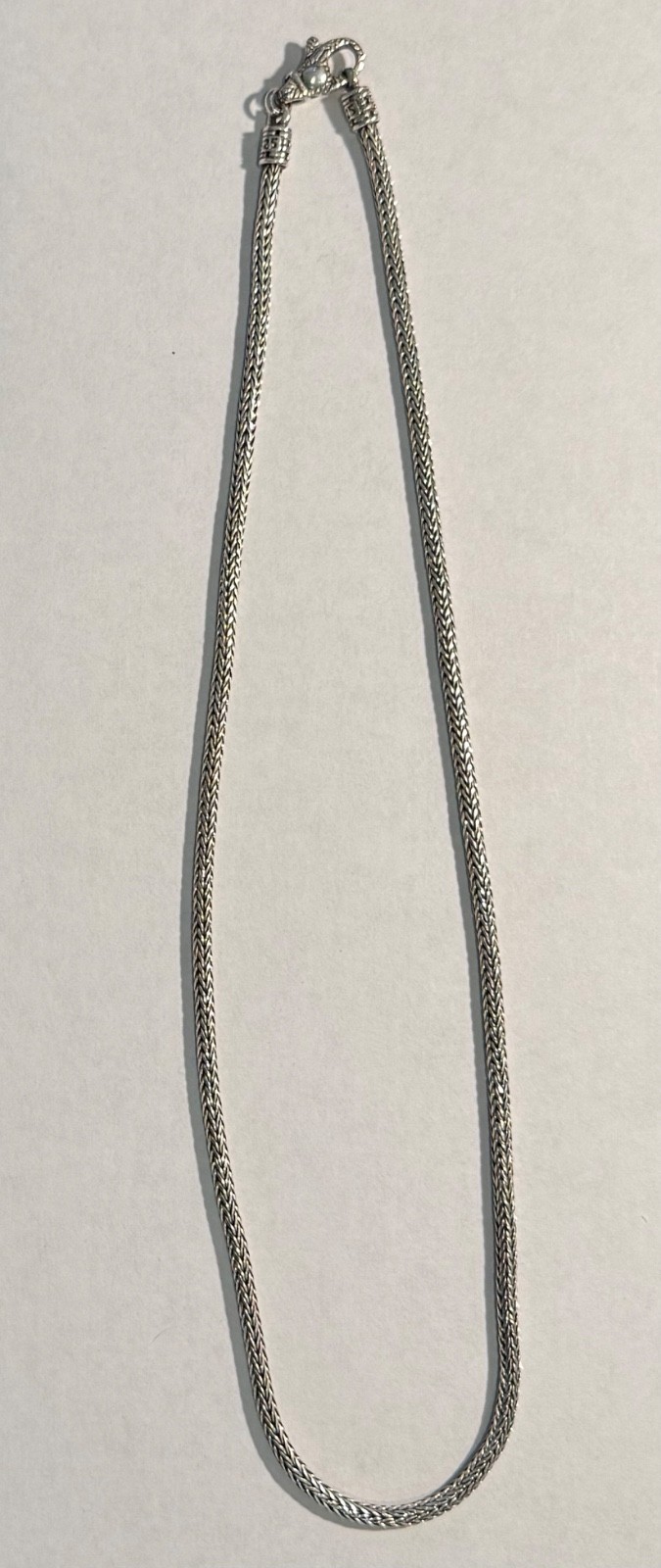 Ryan Christian Dragon Bones Tulang Naga 925 Sterling Silver Chain 3.5mm. 20 in.