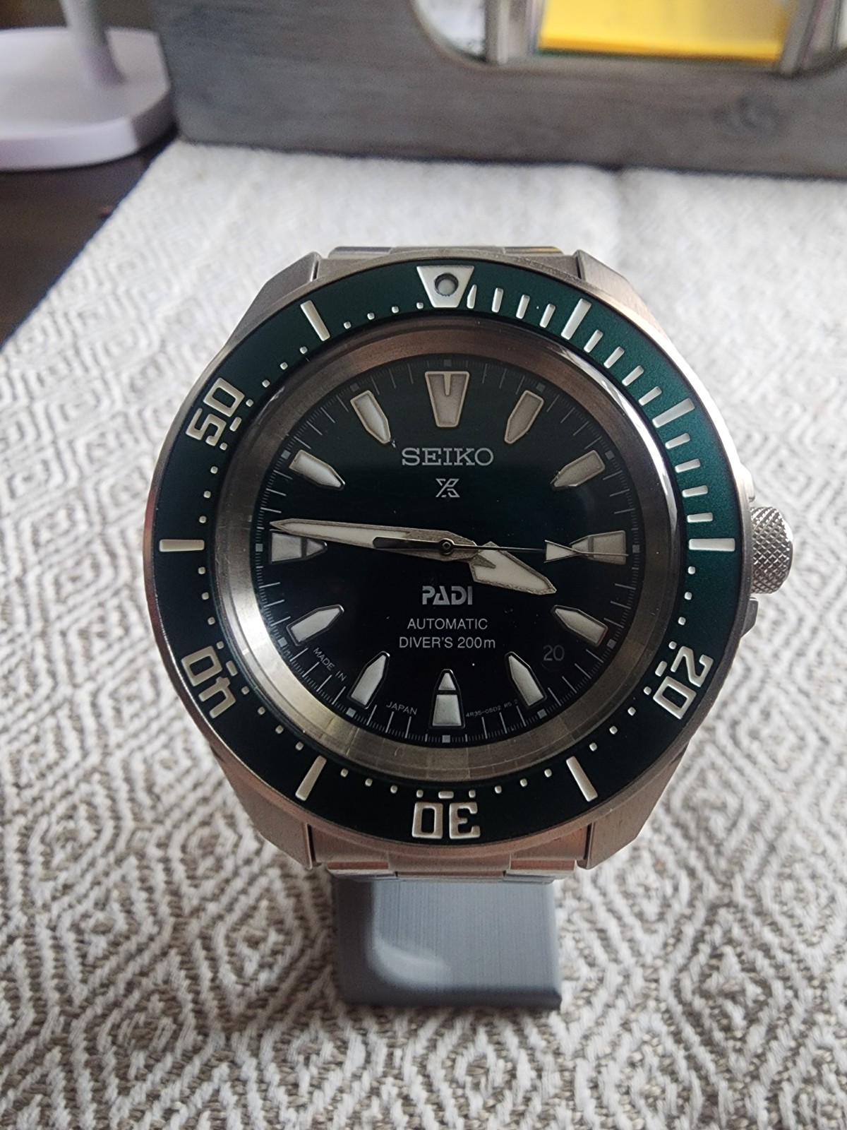 Seiko Prospex Samurai Sea Padi SPECIAL EDITION Green Dial 41.7mm Watch SRPL53