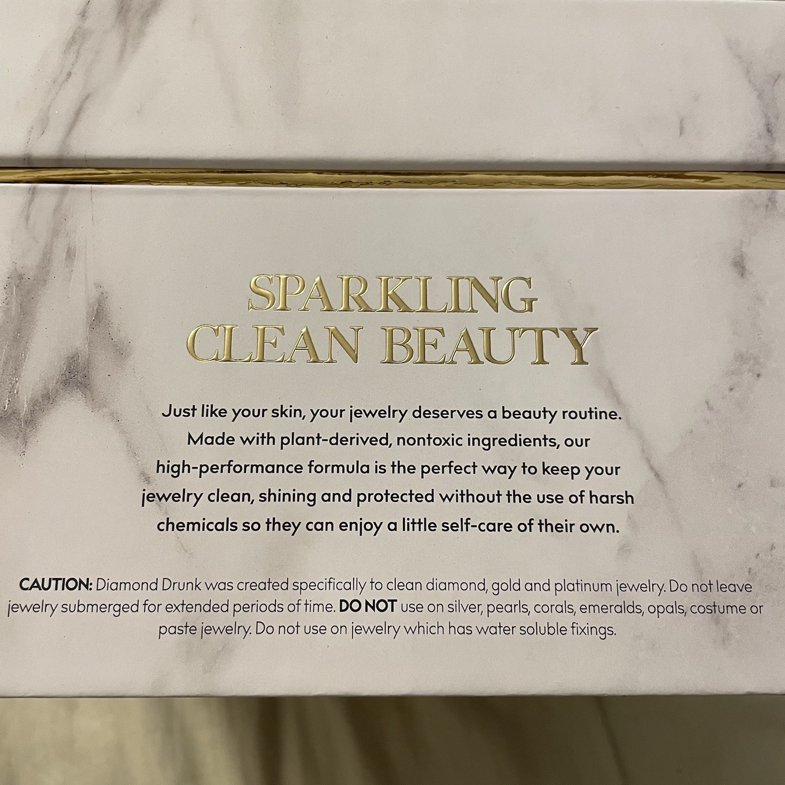 Diamond Drunk Fine Jewelry Cleaner Starter Collection Marble Smoke Non-toxic