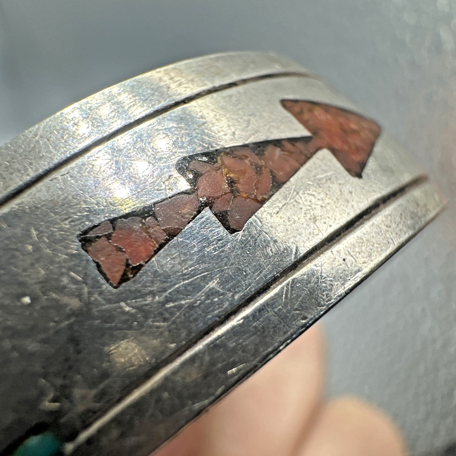 Vtg Early Tommy Singer Cuff Bracelet Sterling Sz 5.5 – ~6 Navajo 34.2g 13.5mm