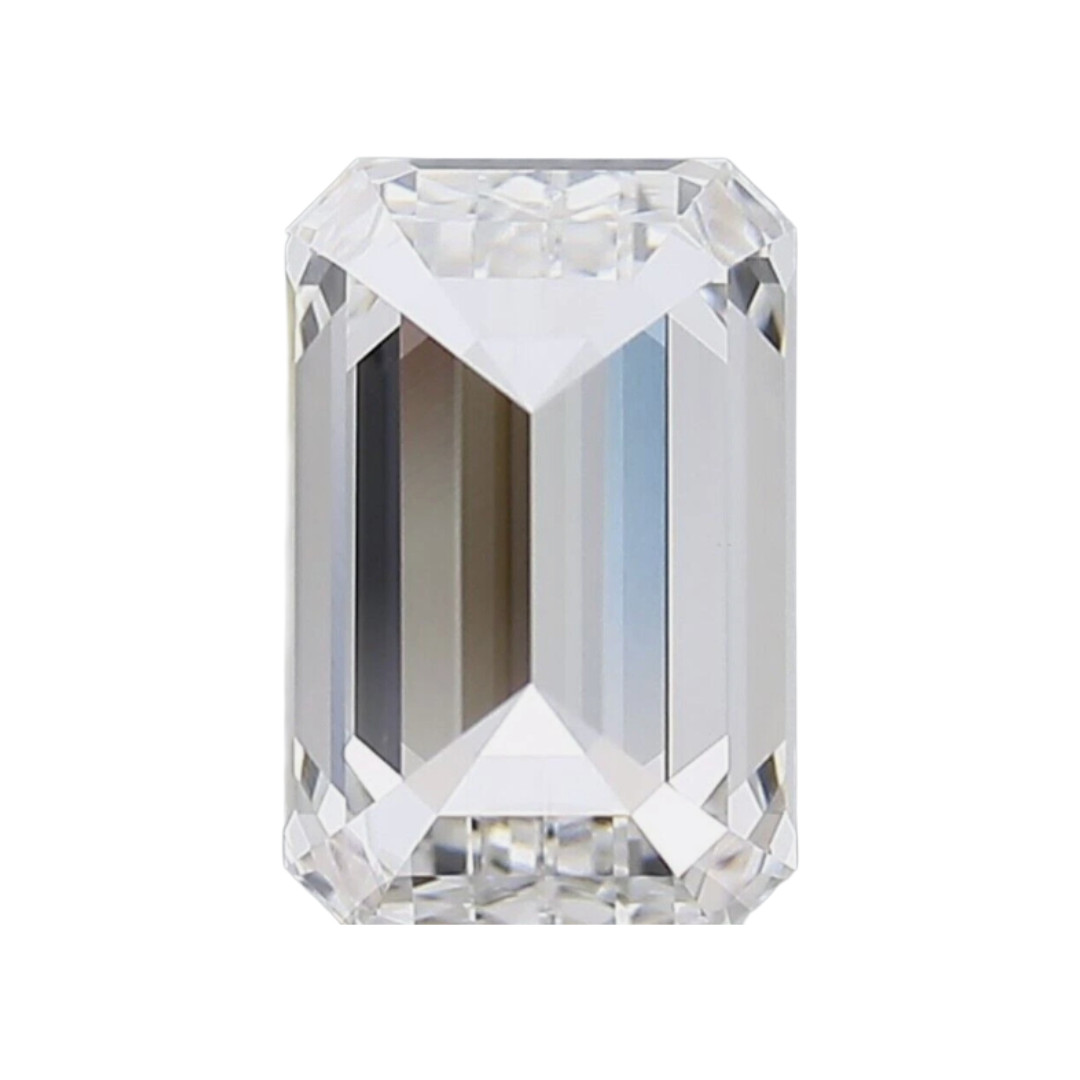 5.00 Ct Emerald F Color VVS2 Clarity STONE IGI Certified Lab Grown CVD Diamond