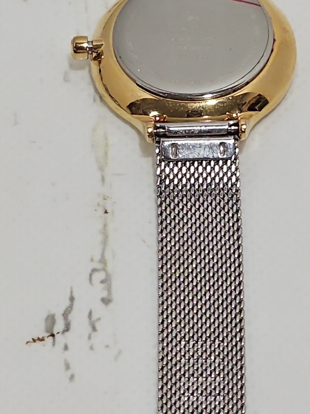 SKAGEN Anita Women Watch Gold Tone Stainless SKW2340 Silver Gemmed Dial