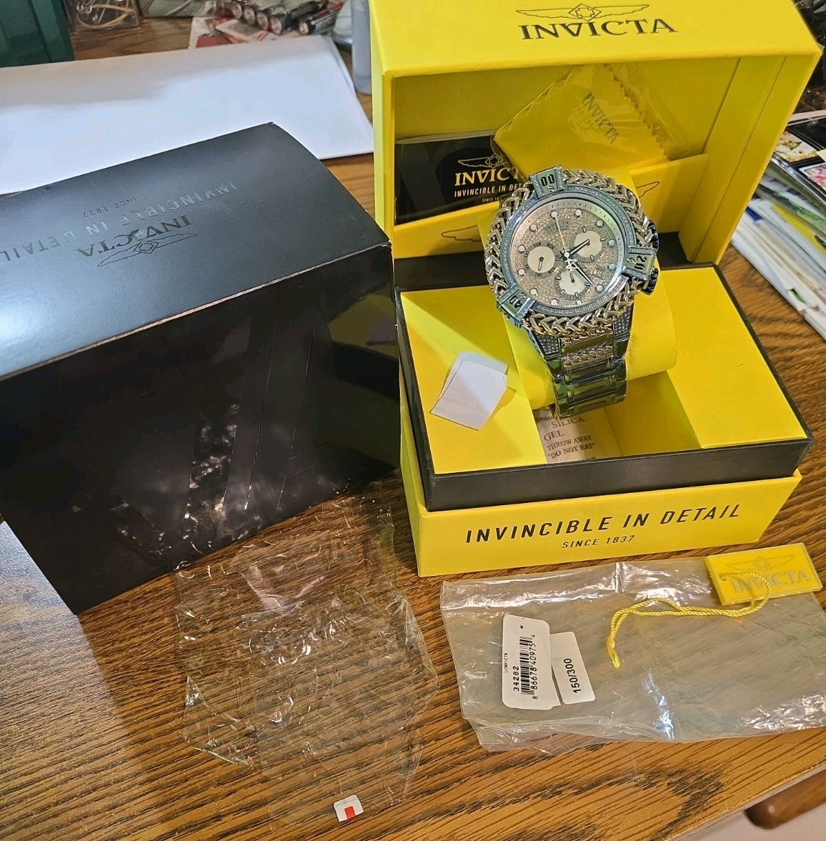 New Invicta Reserve Bolt Hercules 34282 Lim Ed Ice Blue Ronda Z60 539 Gen Diamon