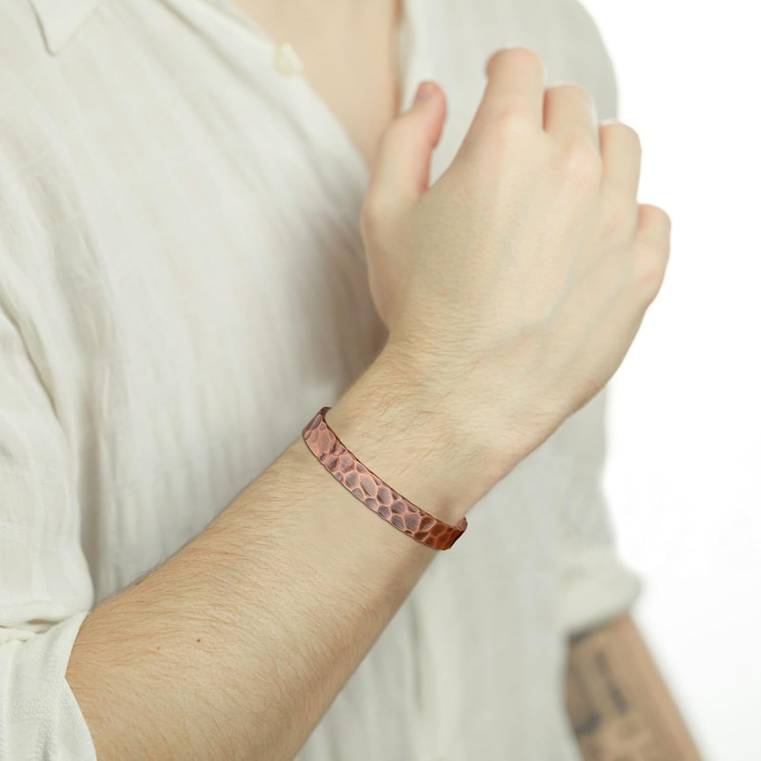 Copper Bracelet for Men and Women, 99.9% Solid Copper Magnetic Bracelets Adju…