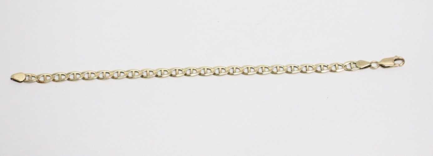 14K gold bracelet Mariner Link bracelet Unisex 8.8 grams,