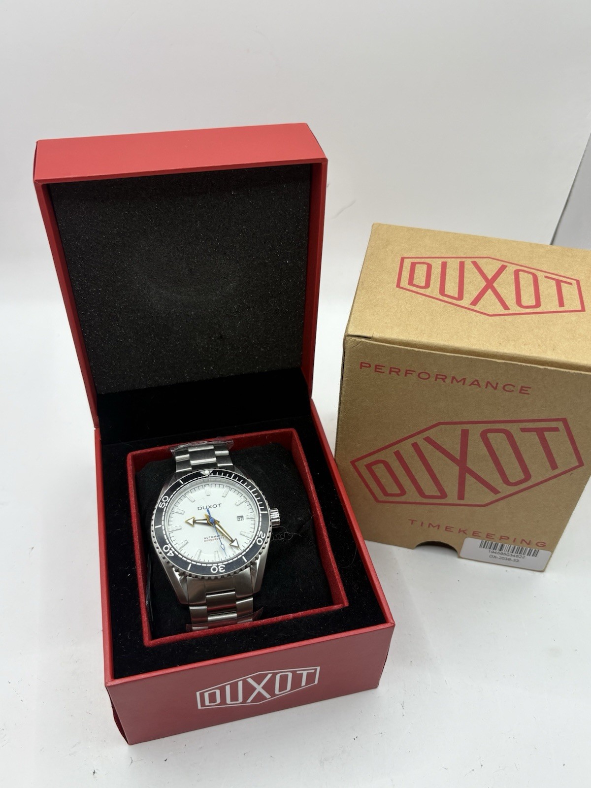 Genuine Duxot Automatic Tiburon DX-2036-33 White New in Box