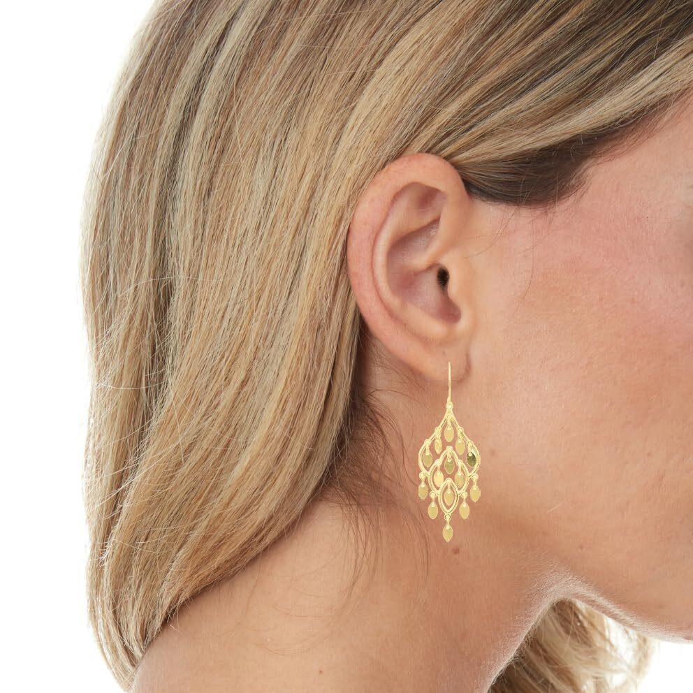 Floreo 14k Yellow Gold 45mm Polished Chandelier Earrings