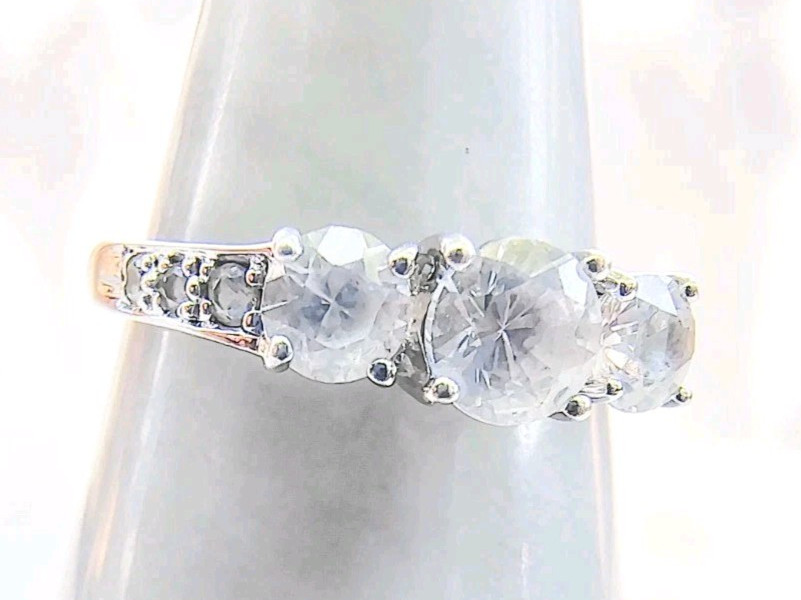 Andin 10K White Gold 1.00CT Diamond Ring • Size 8 • 9 Diamonds • 2.58g