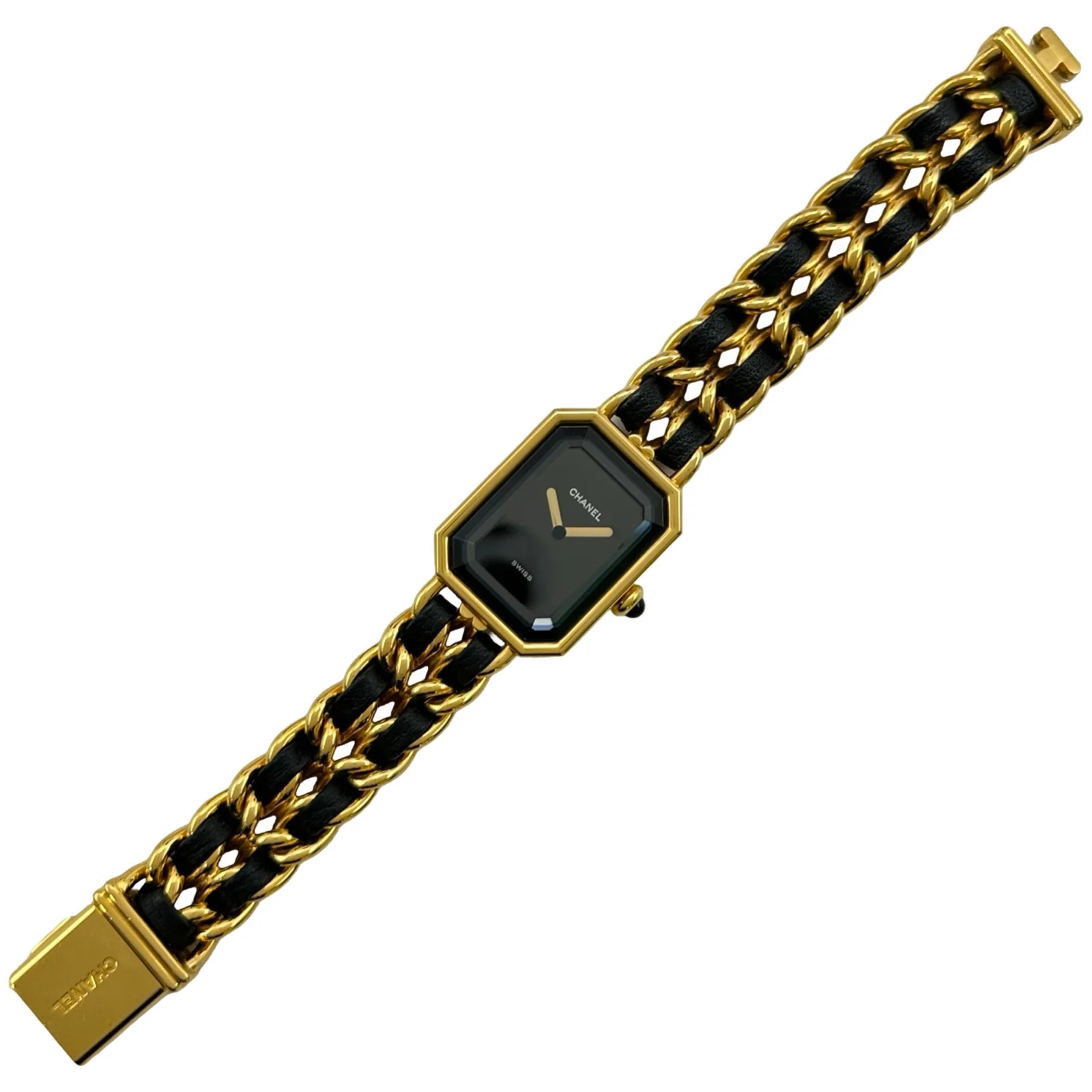 Chanel Première S H0001 20mm Black Dial Quartz Watch OKW3072