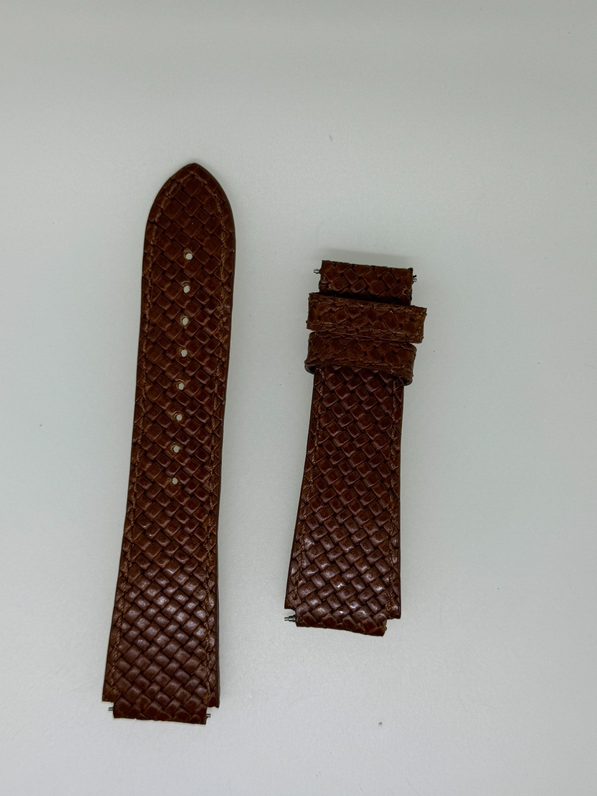 KRIEGER Gigantium 20mm Lug Brown Leather Watch Band Strap 120 x 80MM