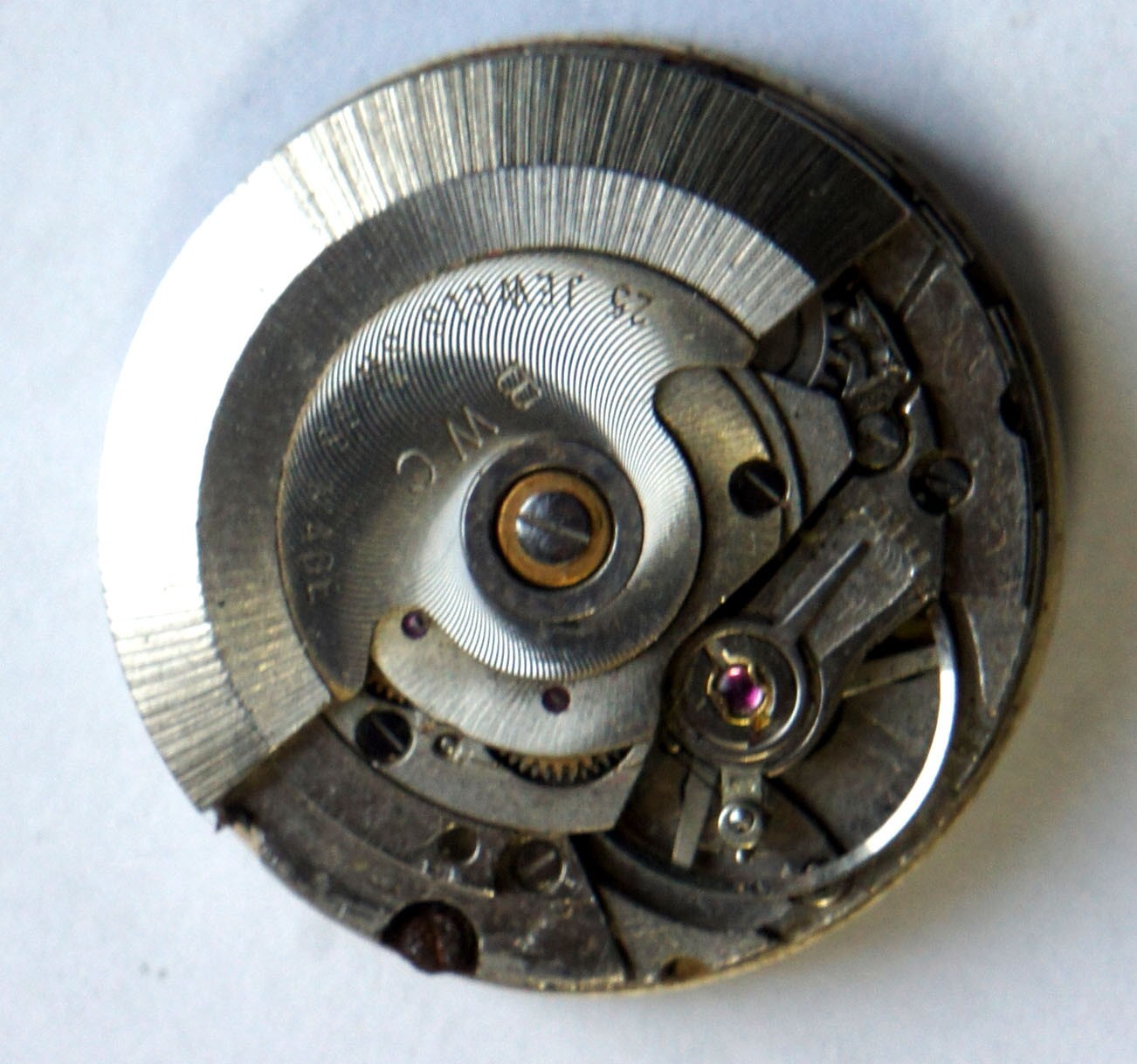 Vintage BWC Swiss Automatic Watch Movement ETA 2782 25 Jewels Dial Parts Repair