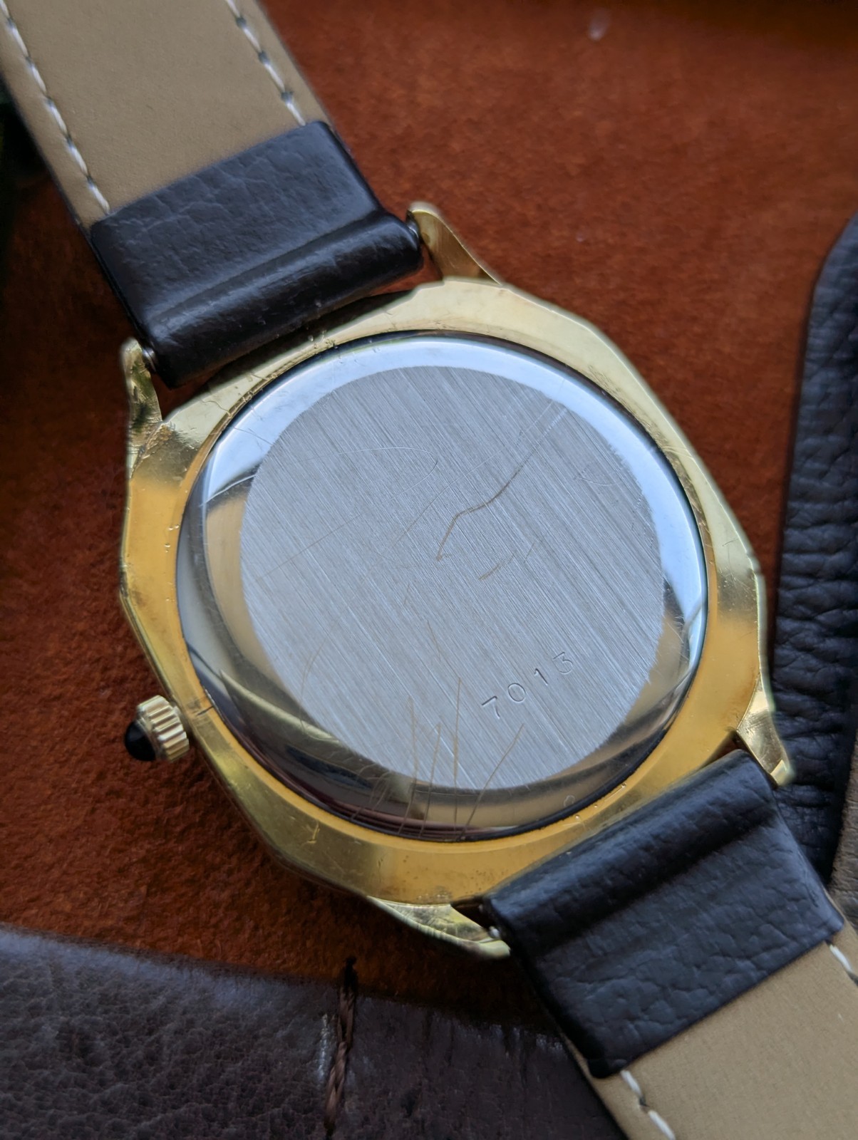 Mid 1980s Raymond Weil 7013 gold filled manual watch, ETA 7001 movement in GWO