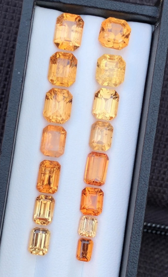 Natural Imperial Topaz Lot 39.2 Carats From Katlang-Pakistan Loose Gemstone
